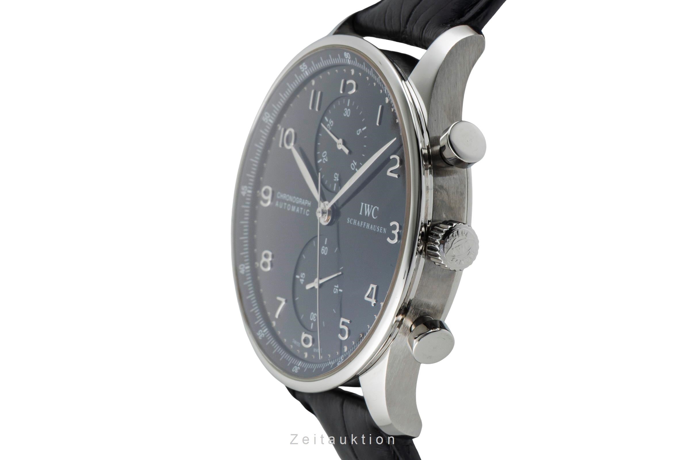 IWC Portugieser chronographe acier automatique montre pour hommes IW371447 LP: 9100EUR  [2601187]