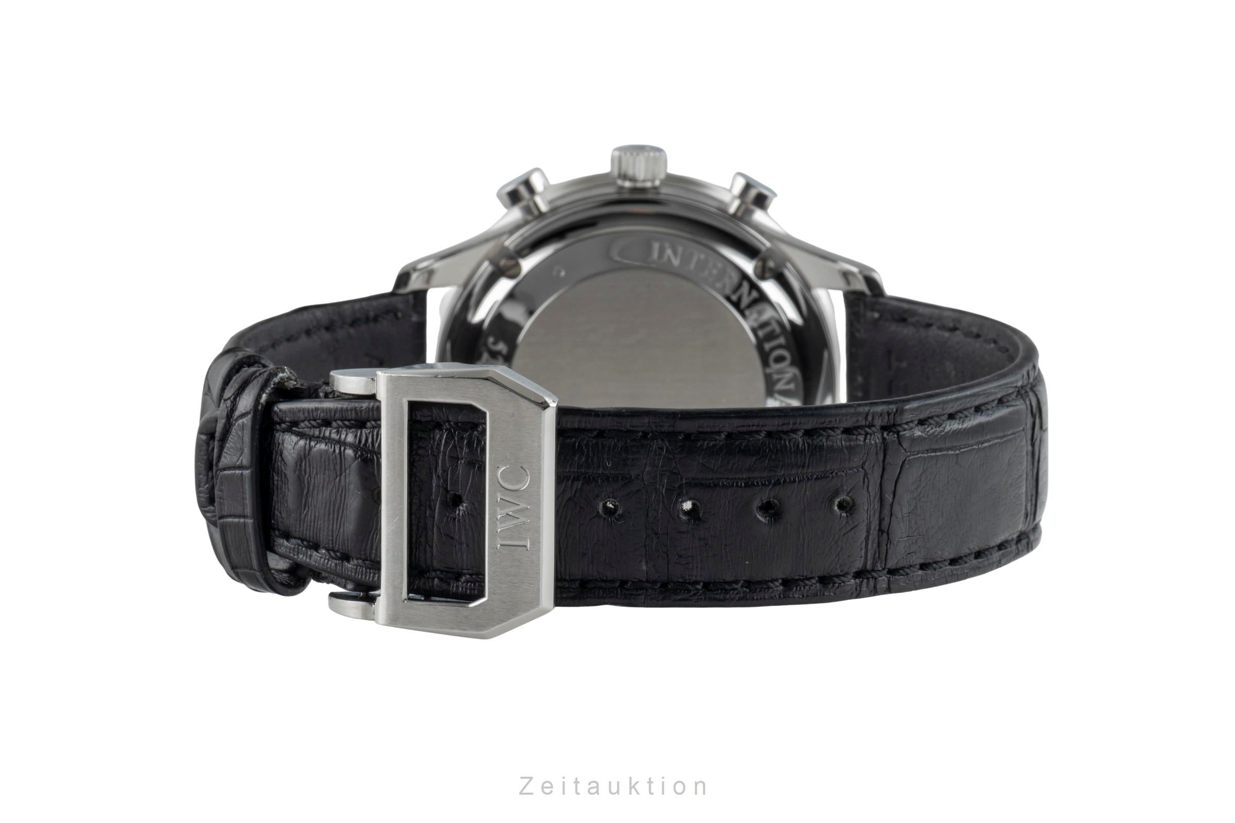IWC Portugieser chronographe acier automatique montre pour hommes IW371447 LP: 9100EUR  [2601187]