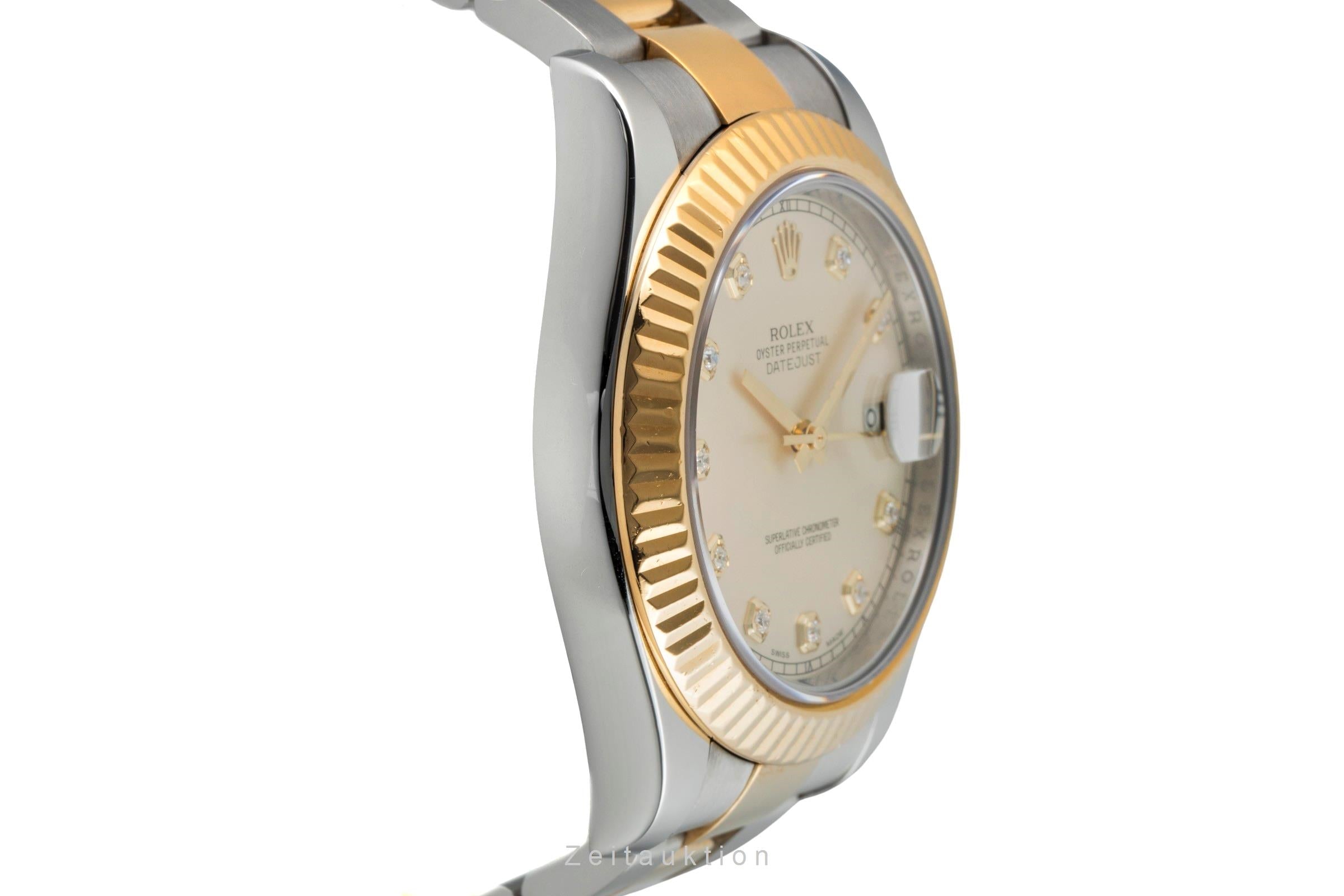 Rolex Datejust II 41 Diamond Dial Stahl / Gold Herrenuhr Oyster Perpetual 116333 [2601194]