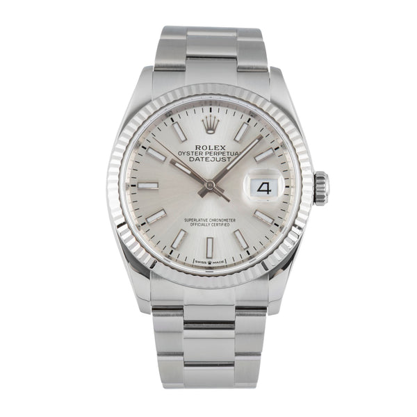 Rolex Datejust  Stahl / Weissgold Automatik Herrenuhr Ref. 126234 Papiere 2021 [2601197]