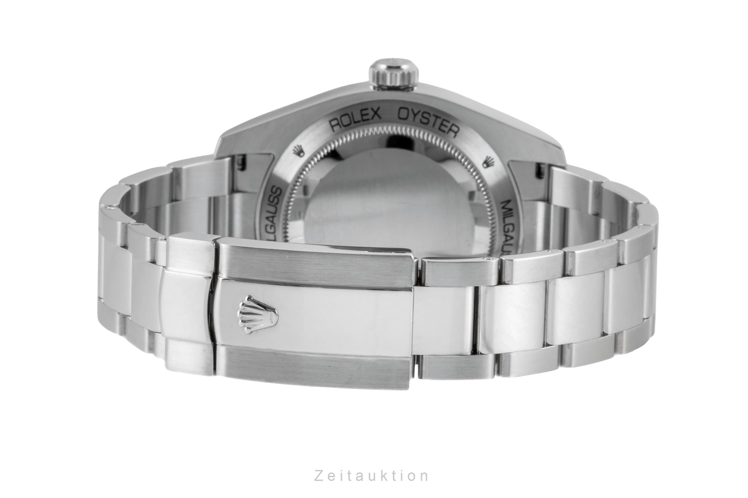 Rolex Milgauss Edelstahl Automatik Herrenuhr Ref. 116400GV Papiere 2014 [2601200]