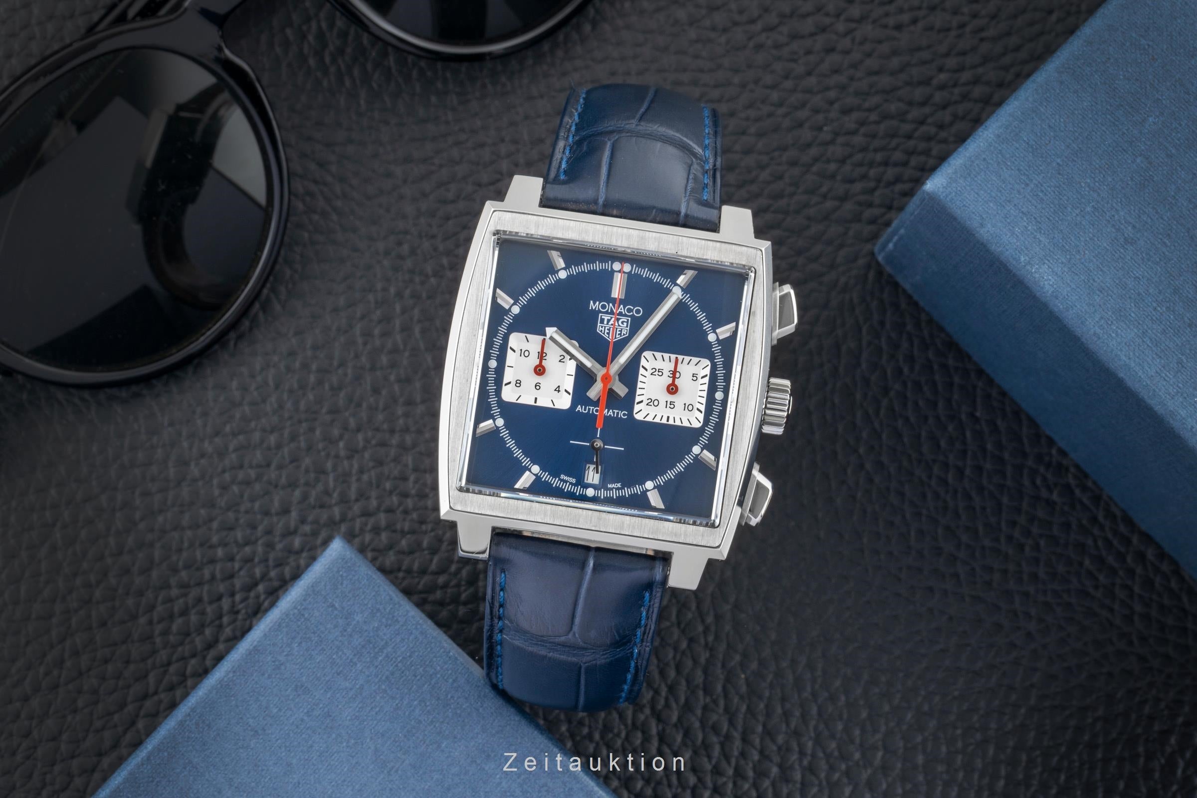 Tag Heuer Monaco chronograph steel automatic men's watch CBL2111.FC6453 LP: 8250EUR  [2601201]