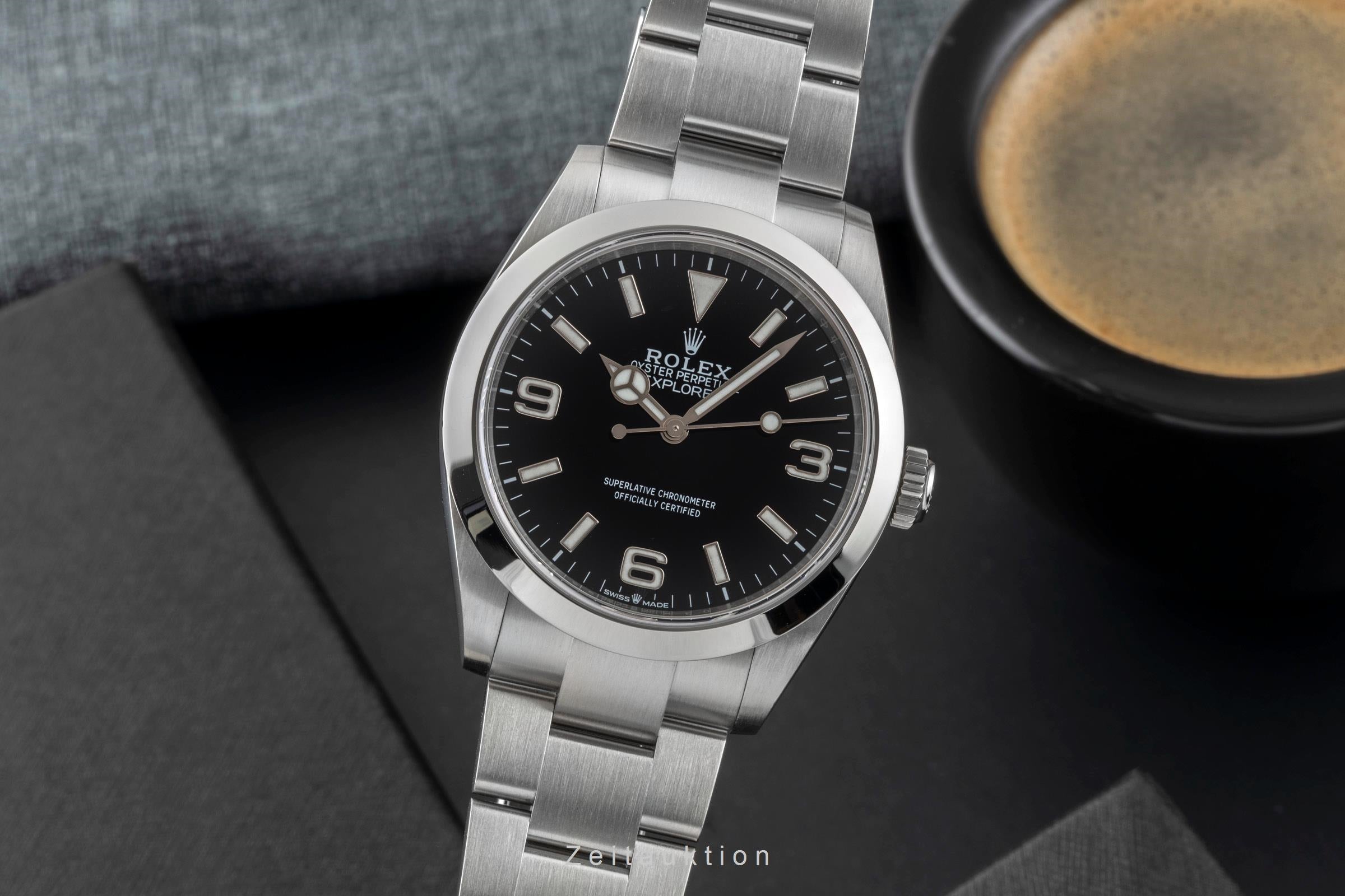 Rolex Explorer acier automatique montre pour hommes 224270  [2601203]