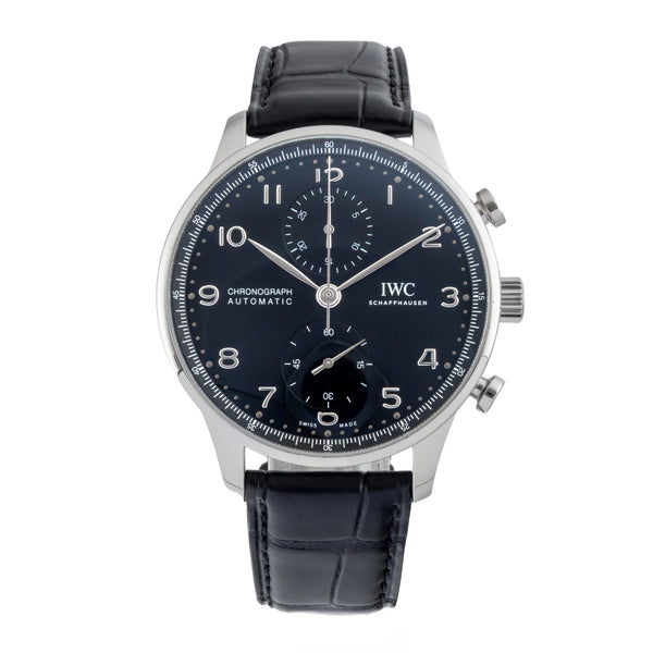 IWC Portugieser cronógrafo acero automático reloj para caballeros IW371609 LP: 9100EUR  [2601204]