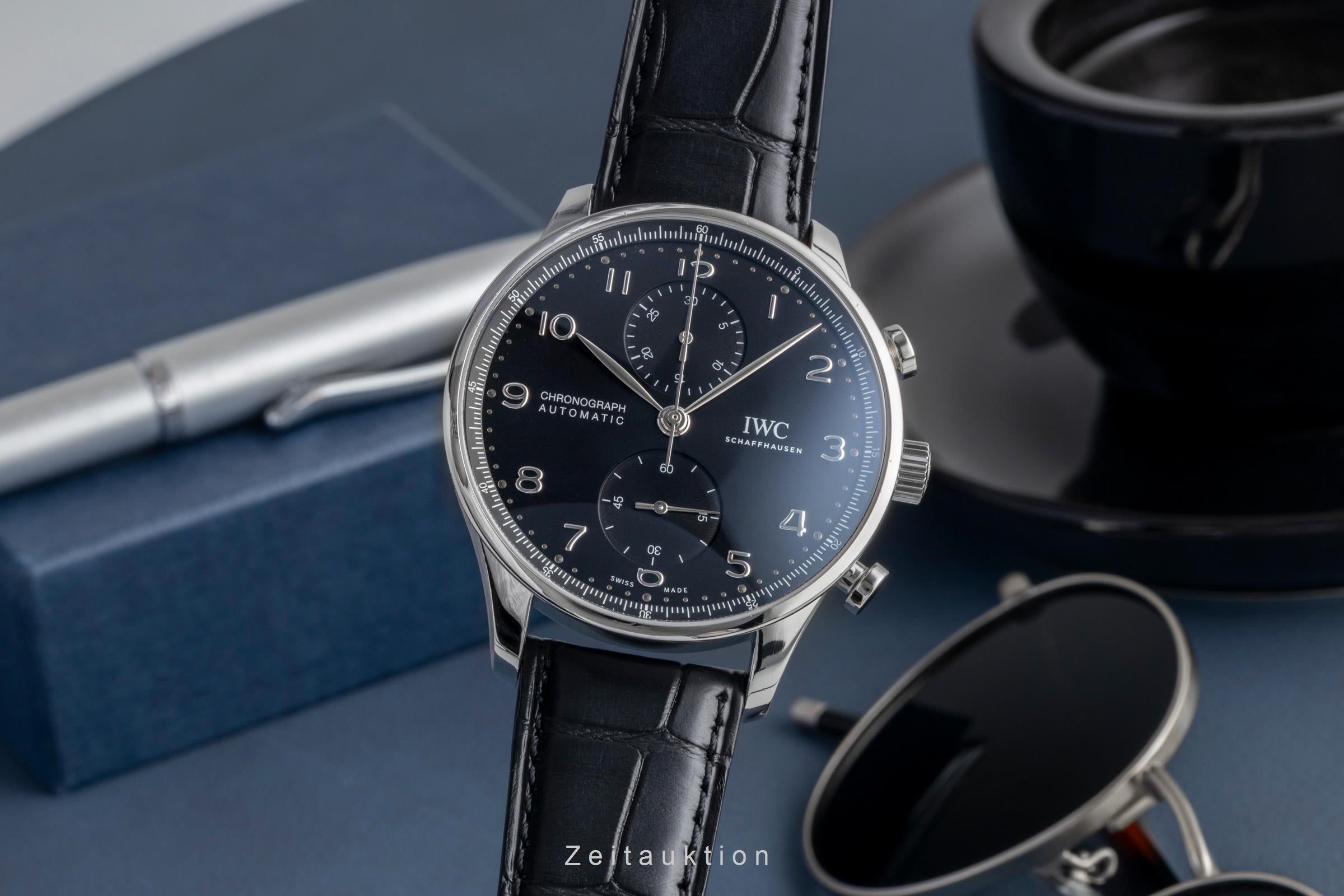 IWC Portugieser Chronograph Automatik Stahl Ref. IW371609 B&P 2021 NP: 9100 € [2601204]