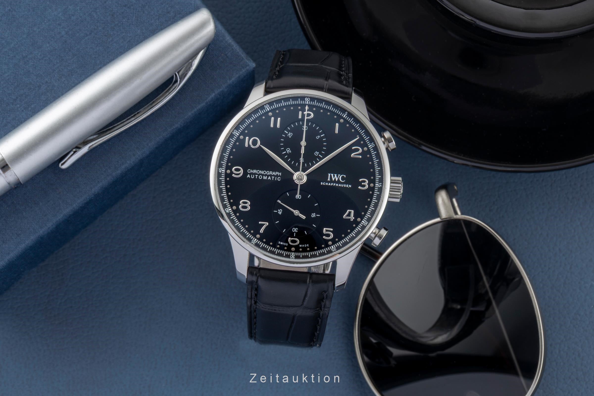 IWC Portugieser cronógrafo acero automático reloj para caballeros IW371609 LP: 9100EUR  [2601204]