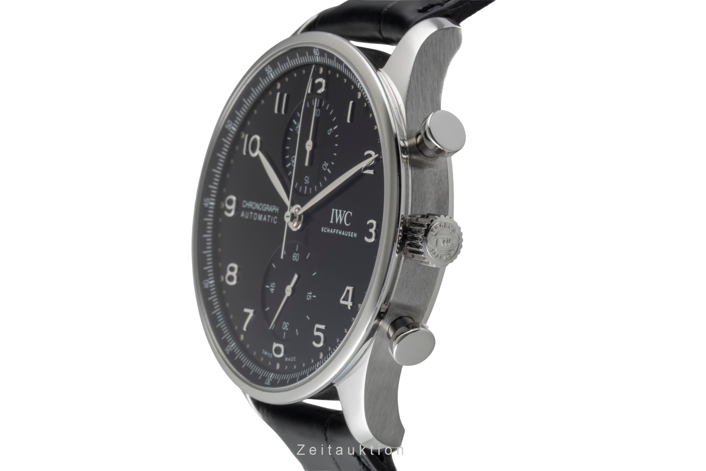 IWC Portugieser cronógrafo acero automático reloj para caballeros IW371609 LP: 9100EUR  [2601204]