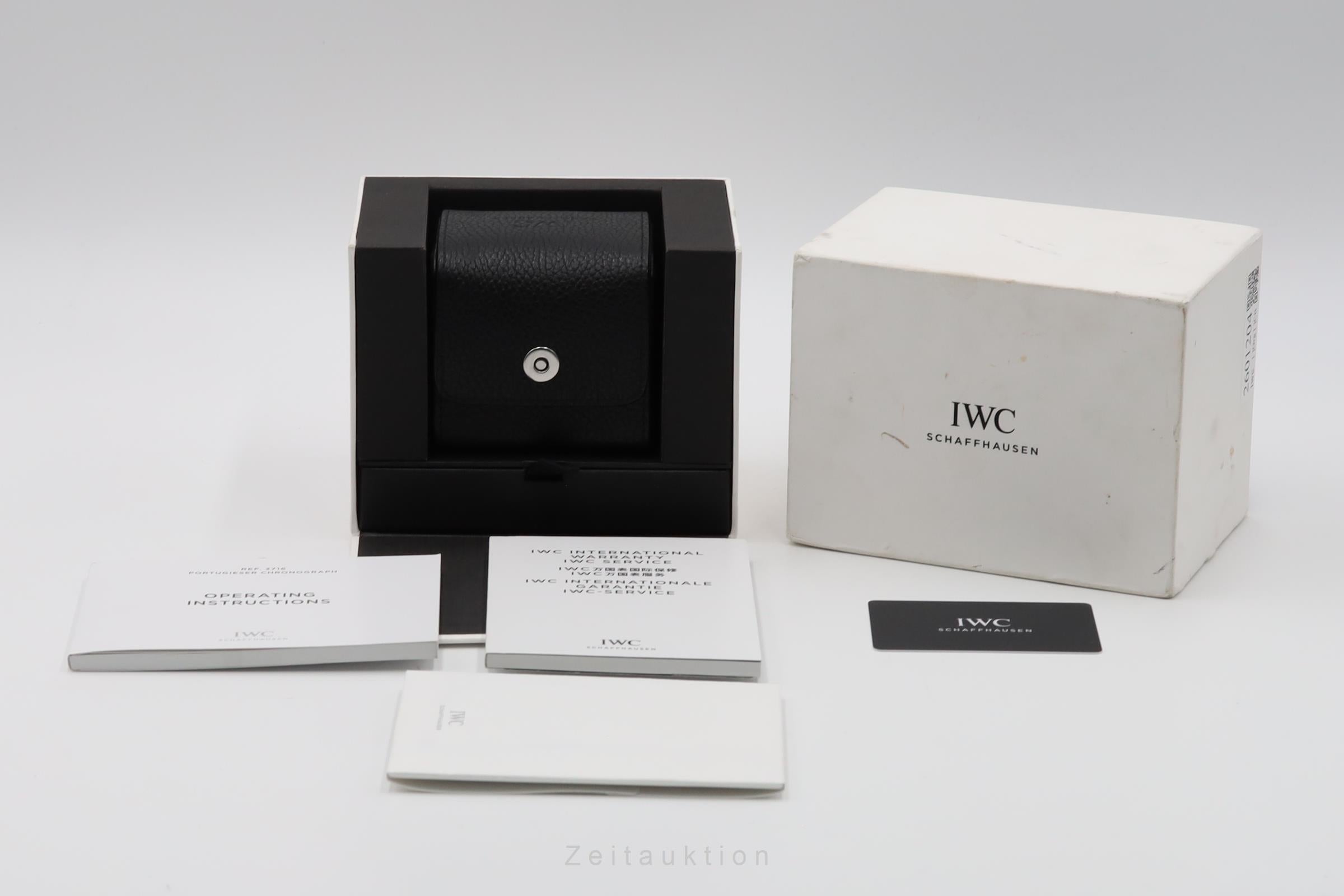 IWC Portugieser cronógrafo acero automático reloj para caballeros IW371609 LP: 9100EUR  [2601204]