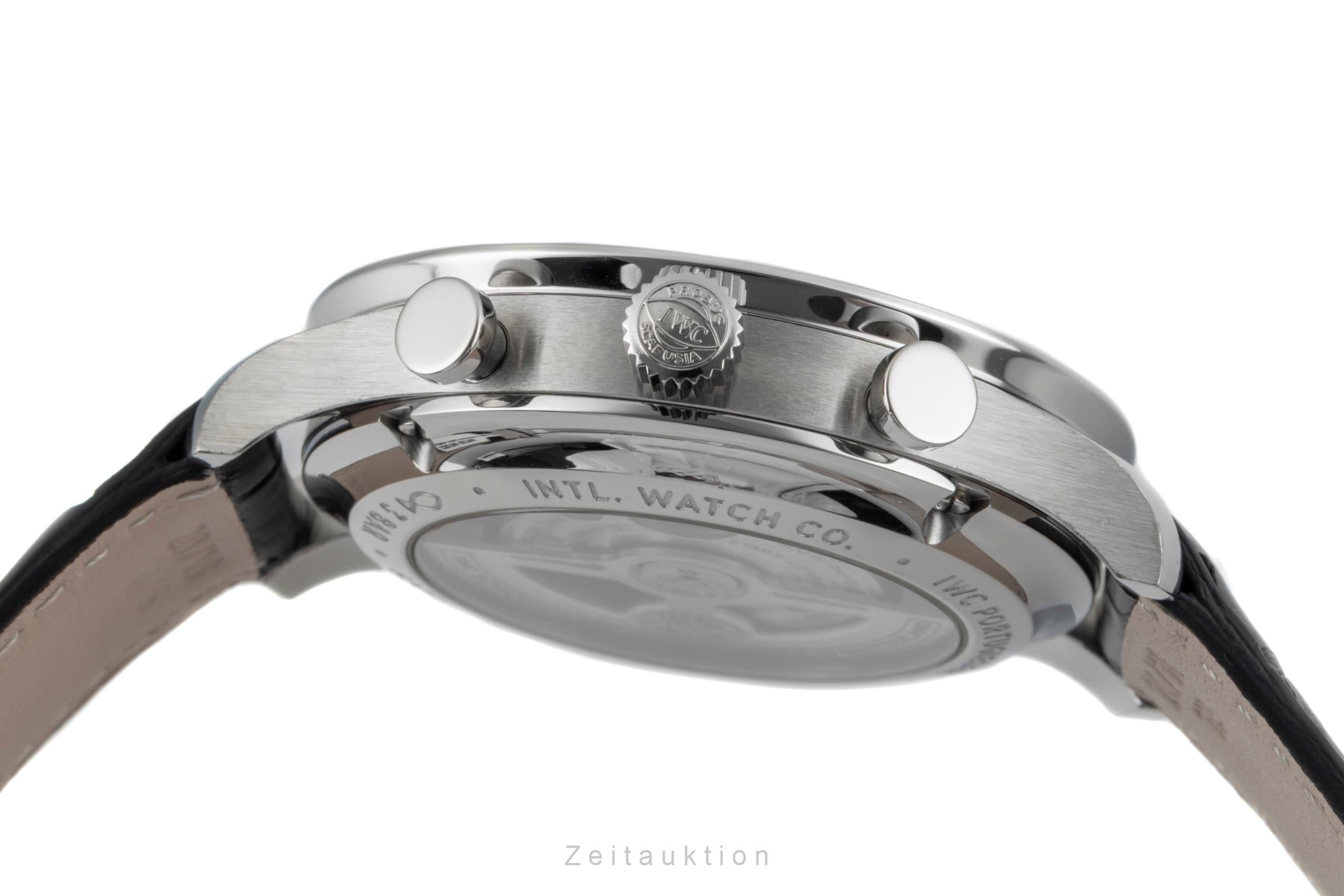 IWC Portugieser cronógrafo acero automático reloj para caballeros IW371609 LP: 9100EUR  [2601204]