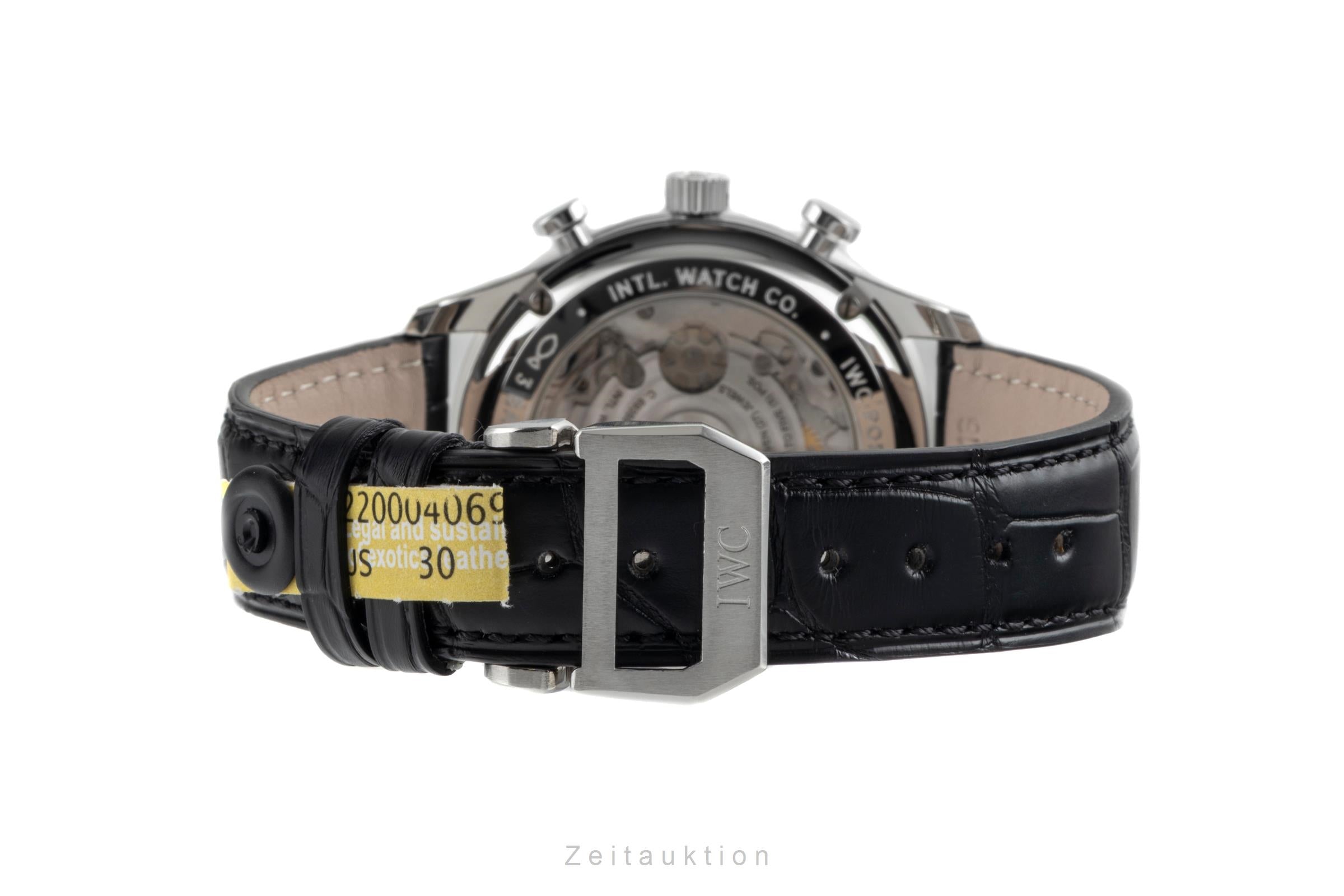 IWC Portugieser cronógrafo acero automático reloj para caballeros IW371609 LP: 9100EUR  [2601204]