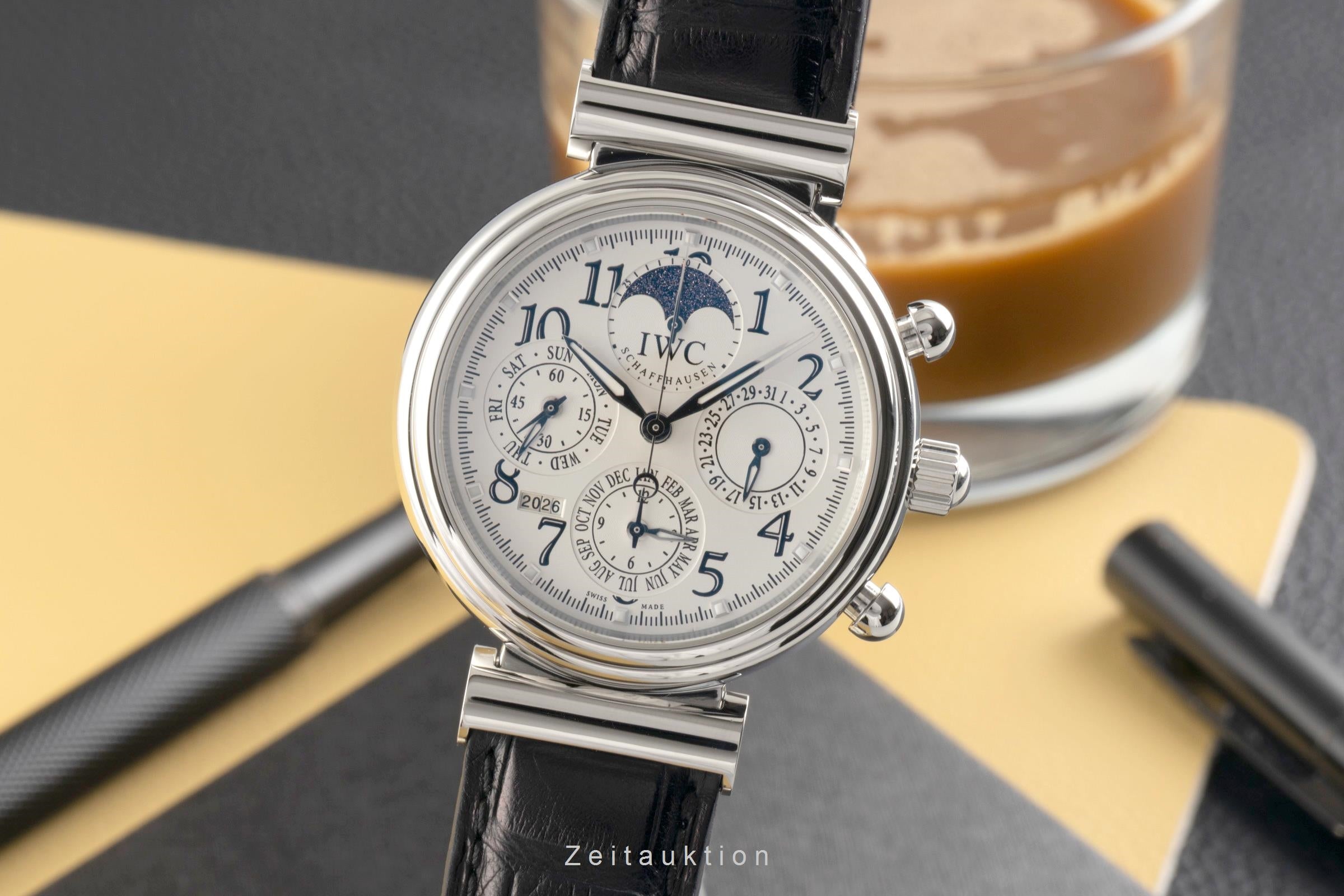 IWC Da Vinci chronograph steel automatic men's watch IW375803  [2601205]