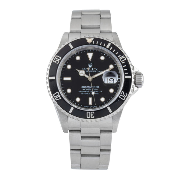 Rolex Submariner steel automatic men's watch 16610  [2601209]