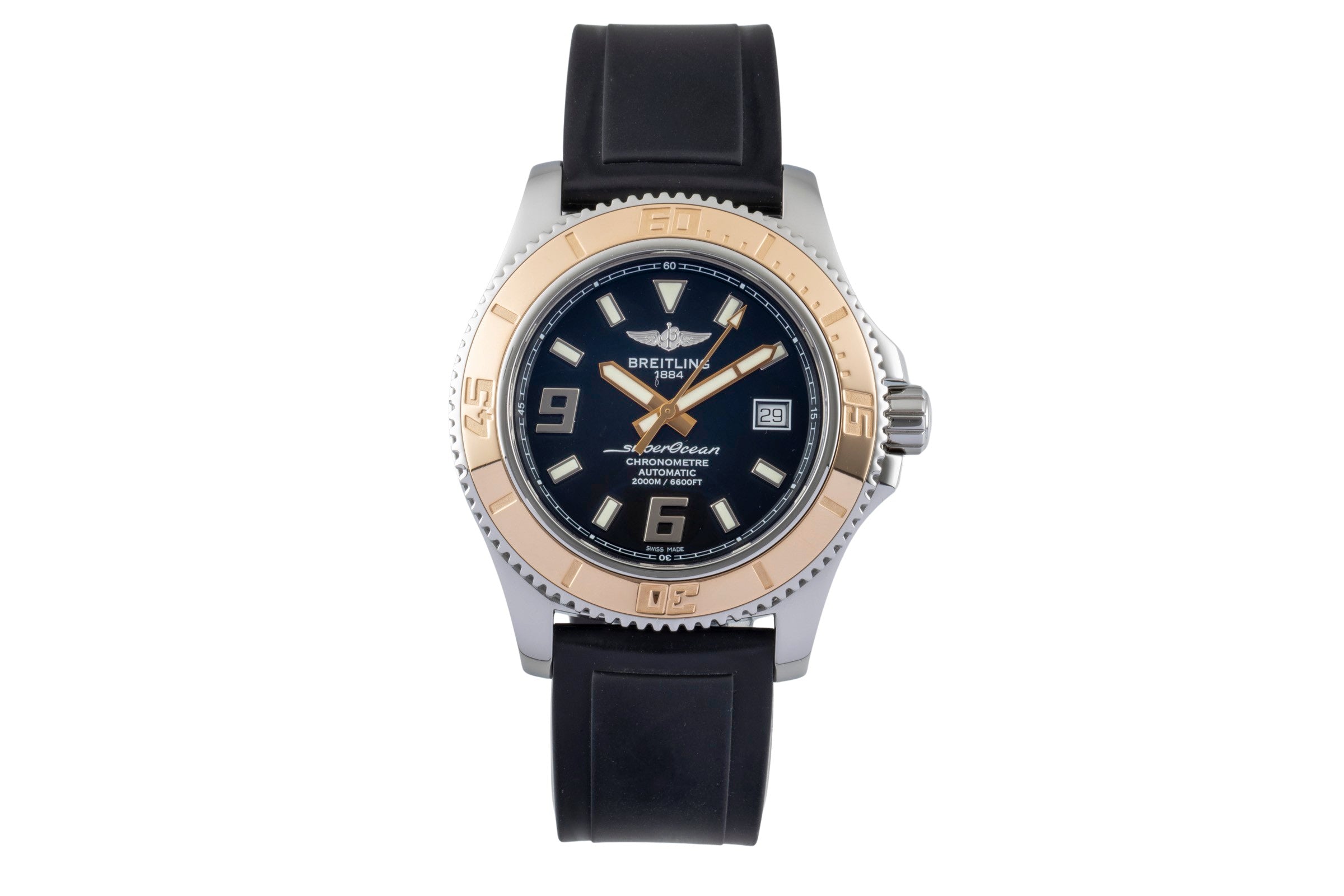 Breitling Superocean 44 Stahl / Gold Automatik Datum Ref. C1739112/BA77 B&P 2014 [2601211]