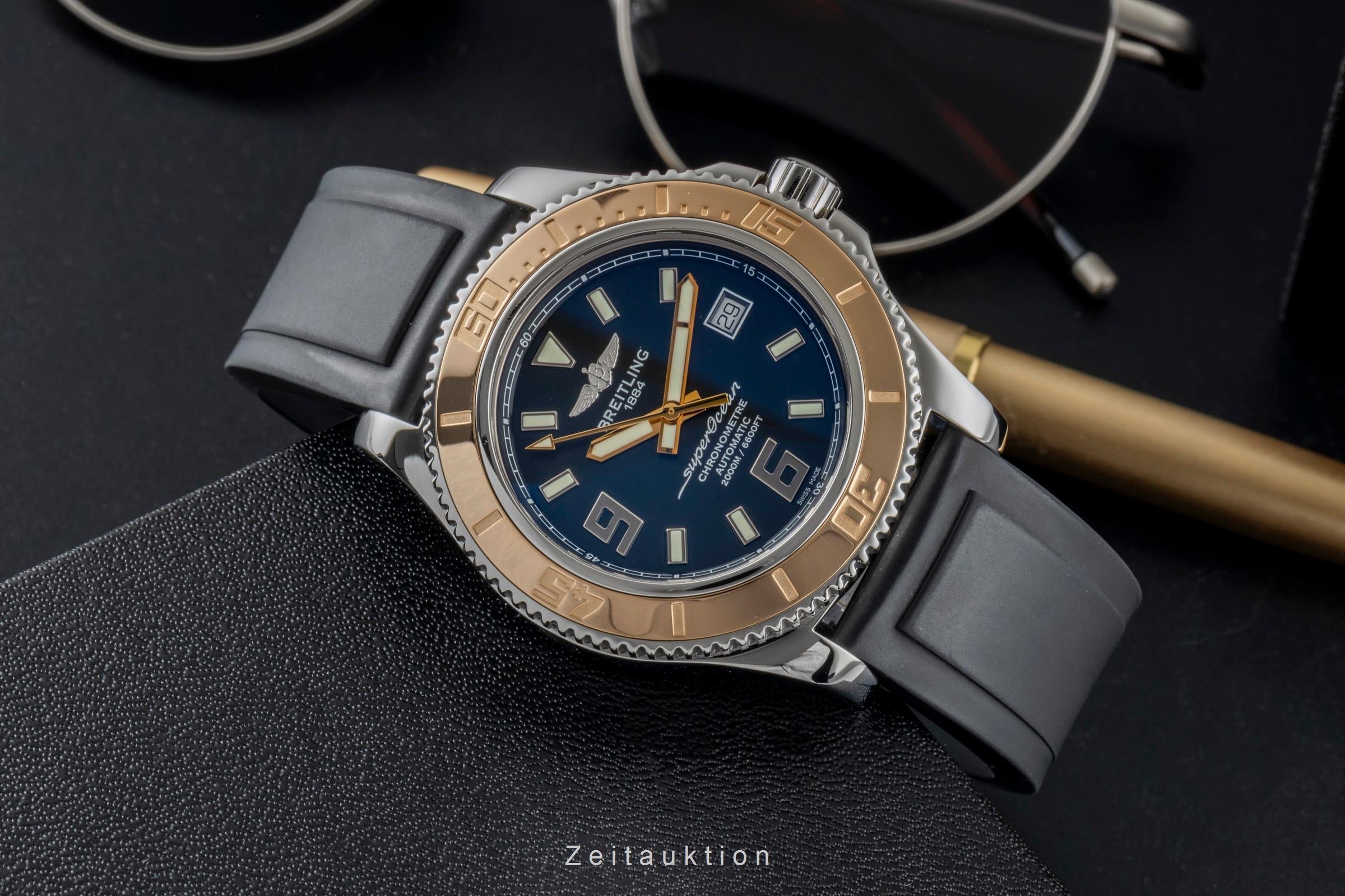 Breitling Superocean acier / or  automatique montre pour hommes C1739112/BA77  [2601211]