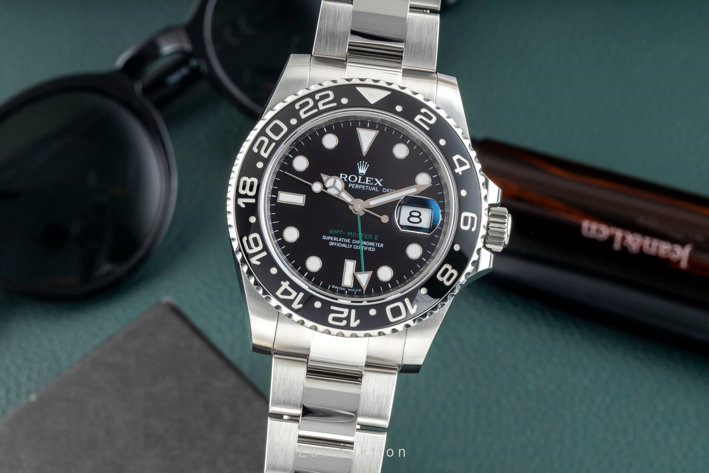 Rolex GMT-Master II acero automático reloj para caballeros 116710LN  [2601214]