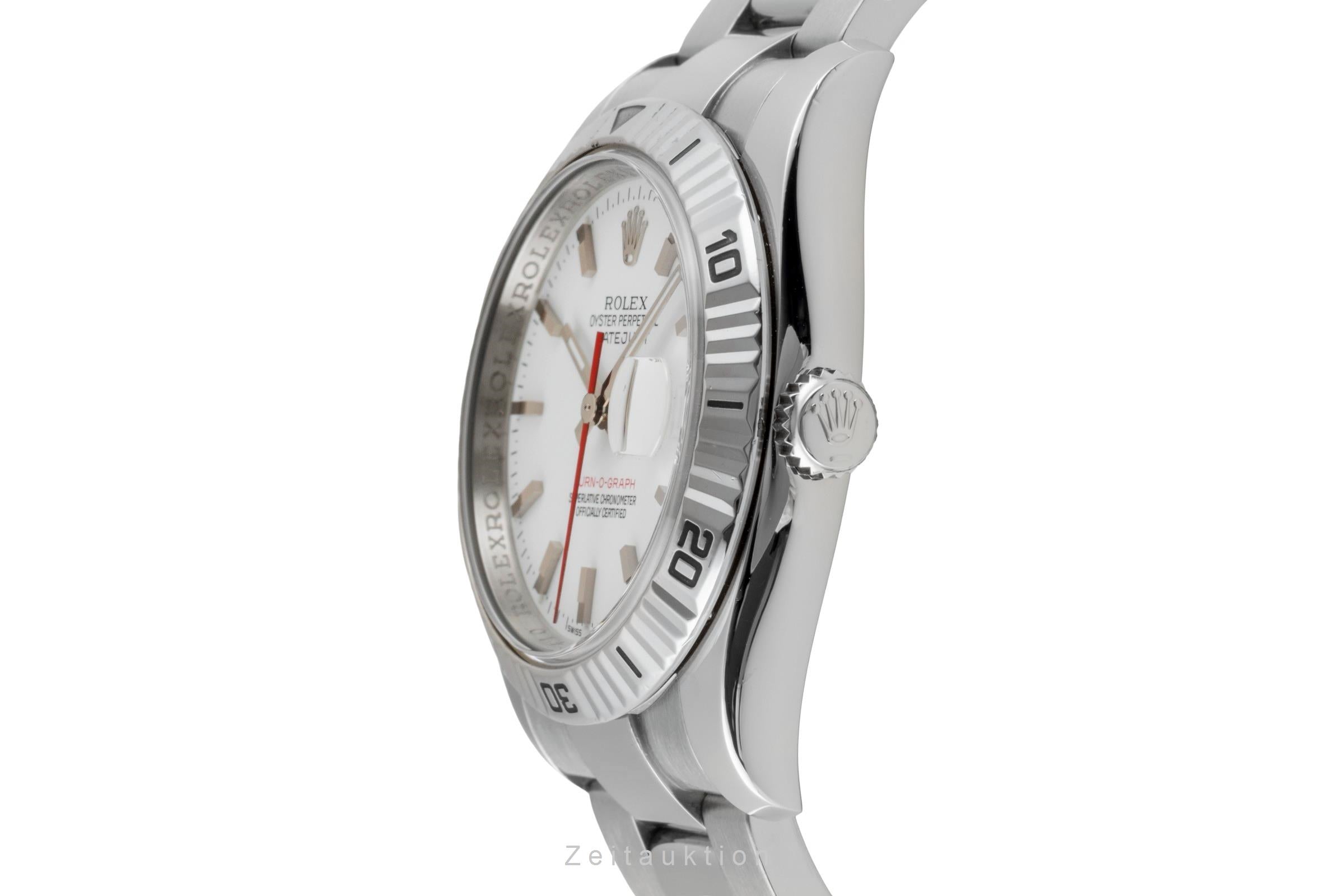 Rolex Datejust Turn-O-Graph acier / or blanc automatique montre pour hommes 116264  [2601218]