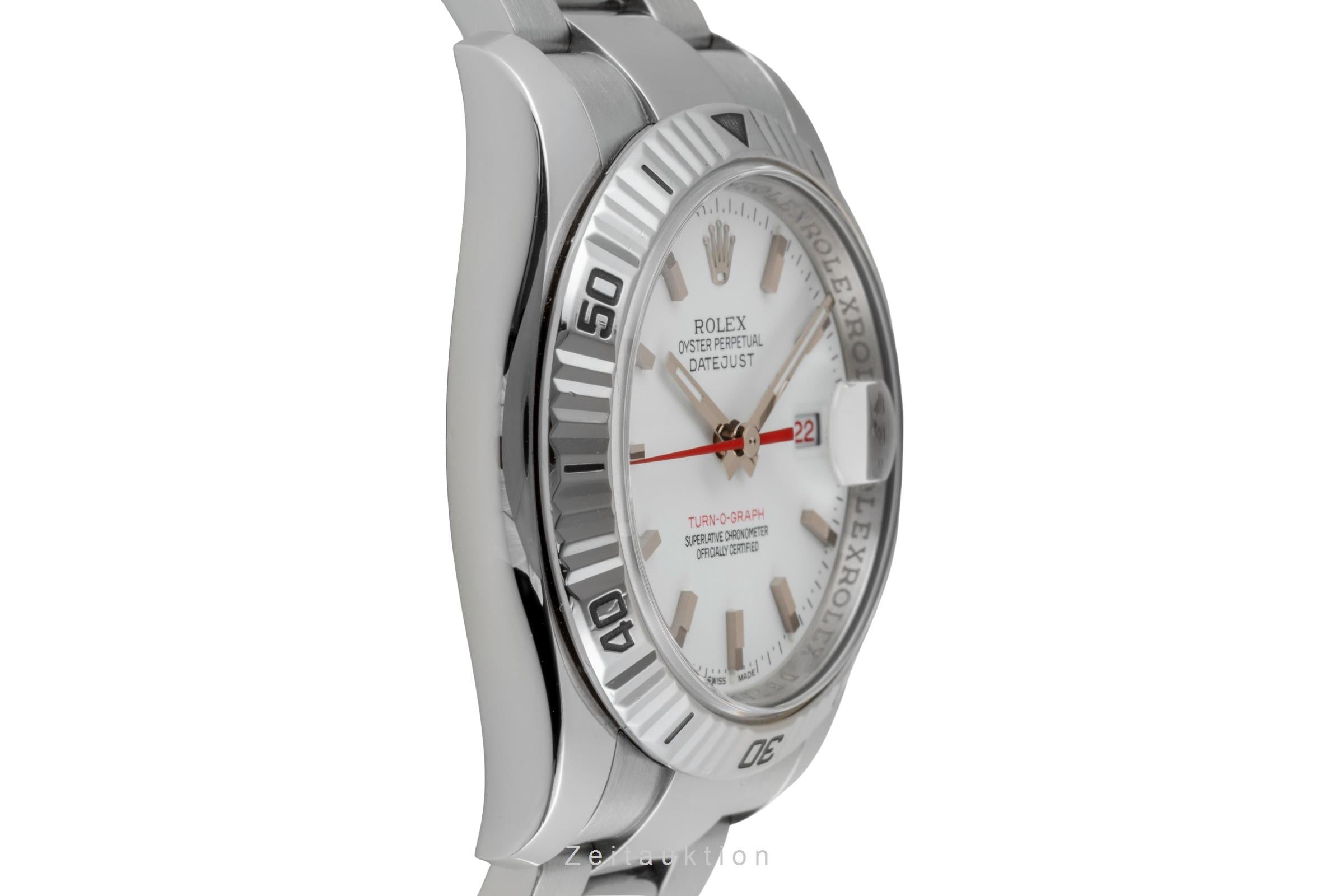 Rolex Datejust Turn-O-Graph acier / or blanc automatique montre pour hommes 116264  [2601218]