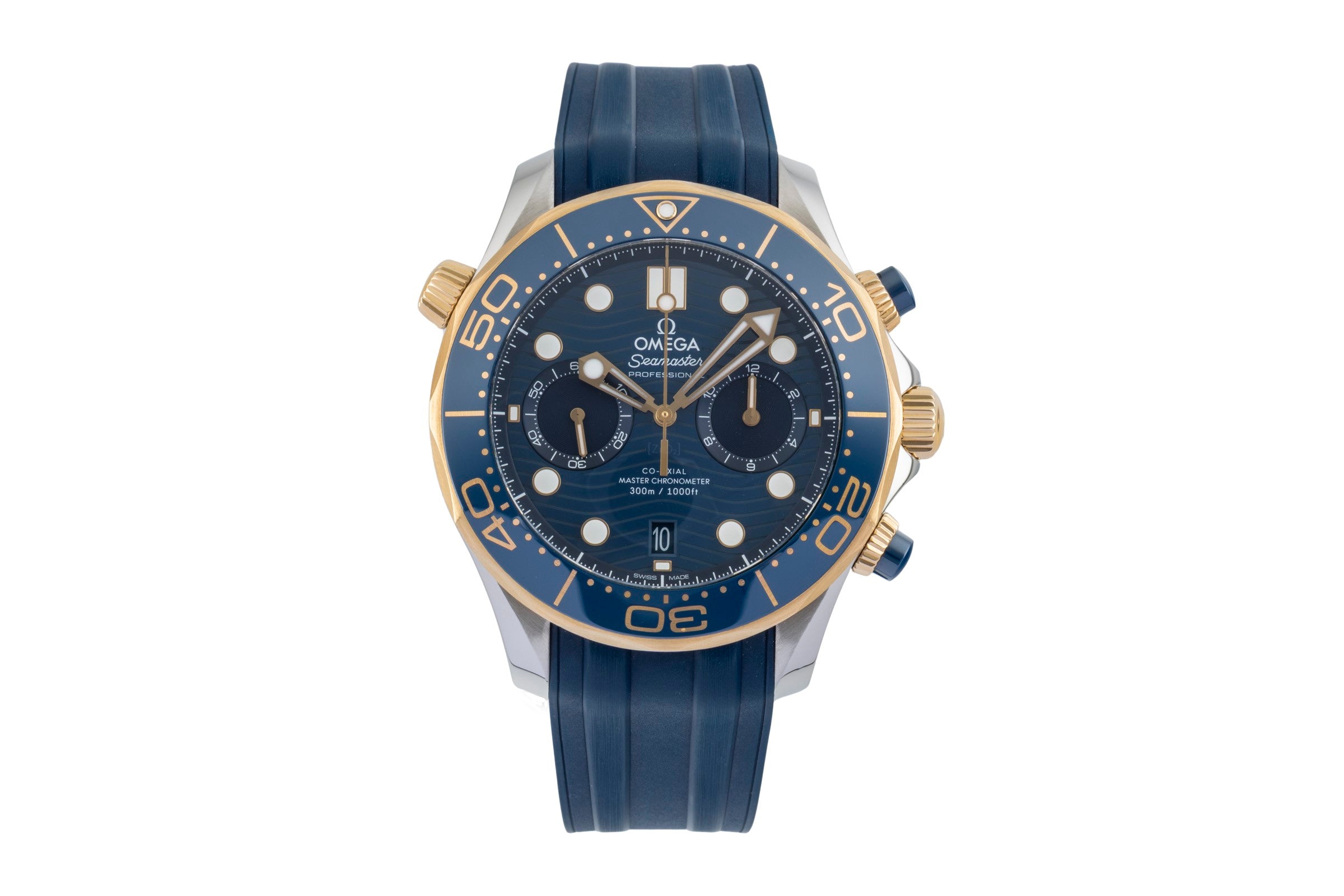 Omega Seamaster chronograph steel / gold automatic men's watch 210.22.44.51.03.001 LP: 13600EUR  [2601223]