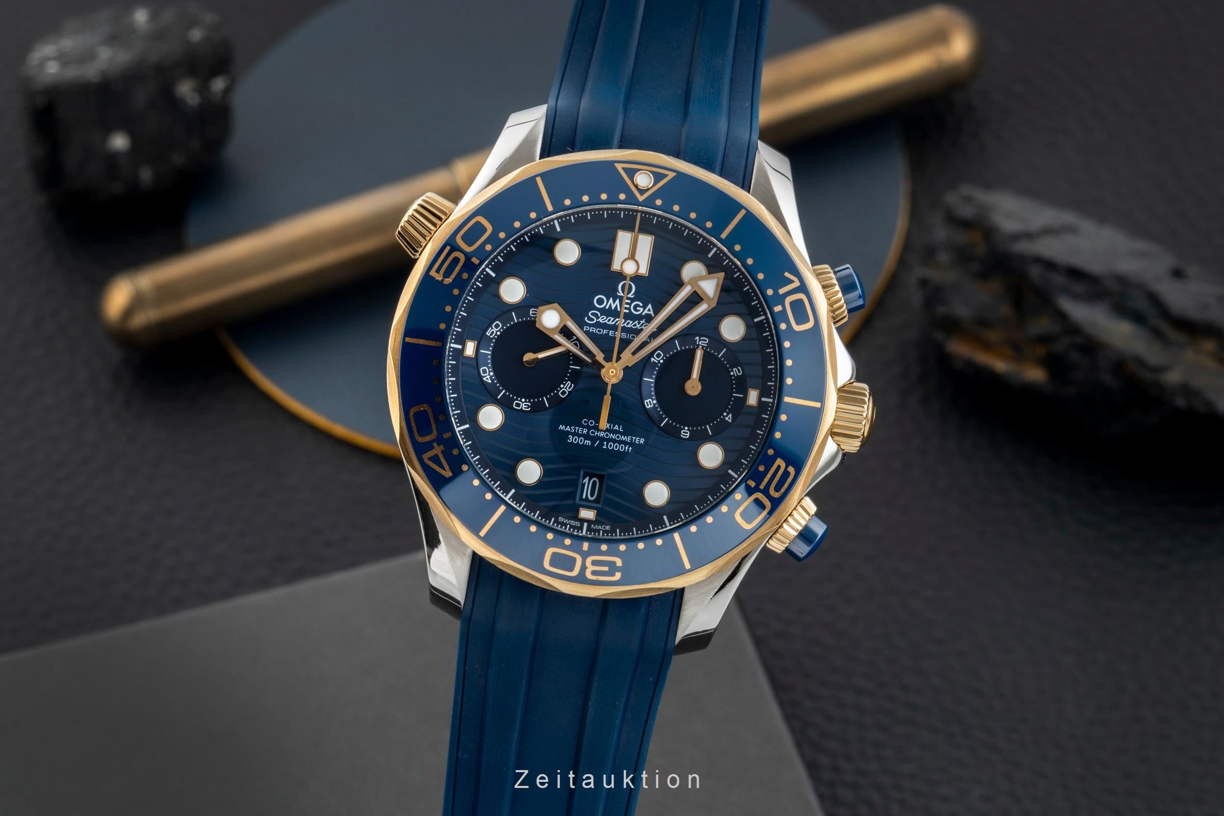 Omega Seamaster chronograph steel / gold automatic men's watch 210.22.44.51.03.001 LP: 13600EUR  [2601223]