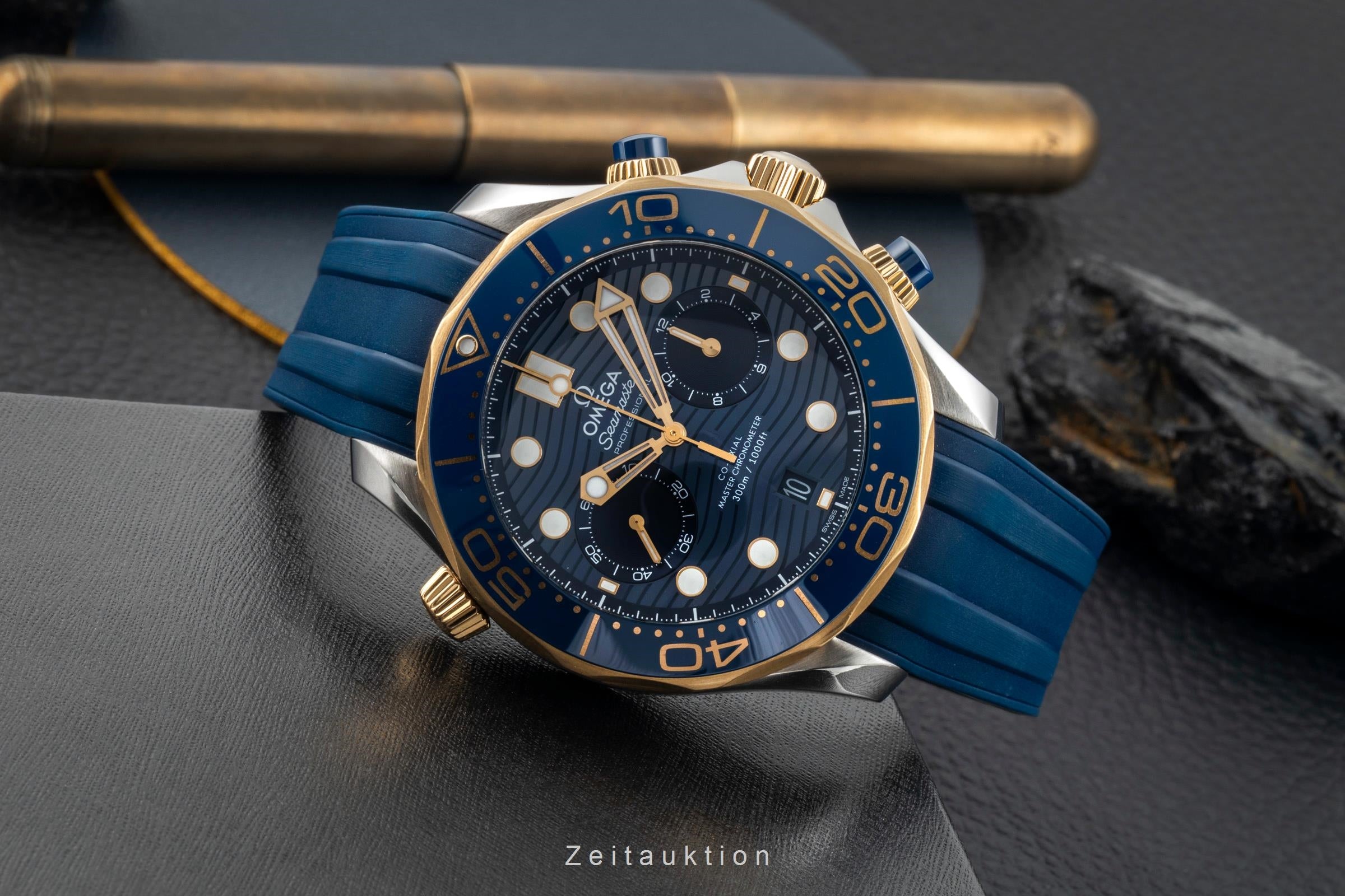 Omega Seamaster chronograph steel / gold automatic men's watch 210.22.44.51.03.001 LP: 13600EUR  [2601223]