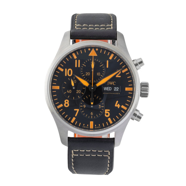 IWC Pilot "Orange Sandstorm" Chronograph Stahl Automatik Ref. IW377730 B&P 2021 [2601224]