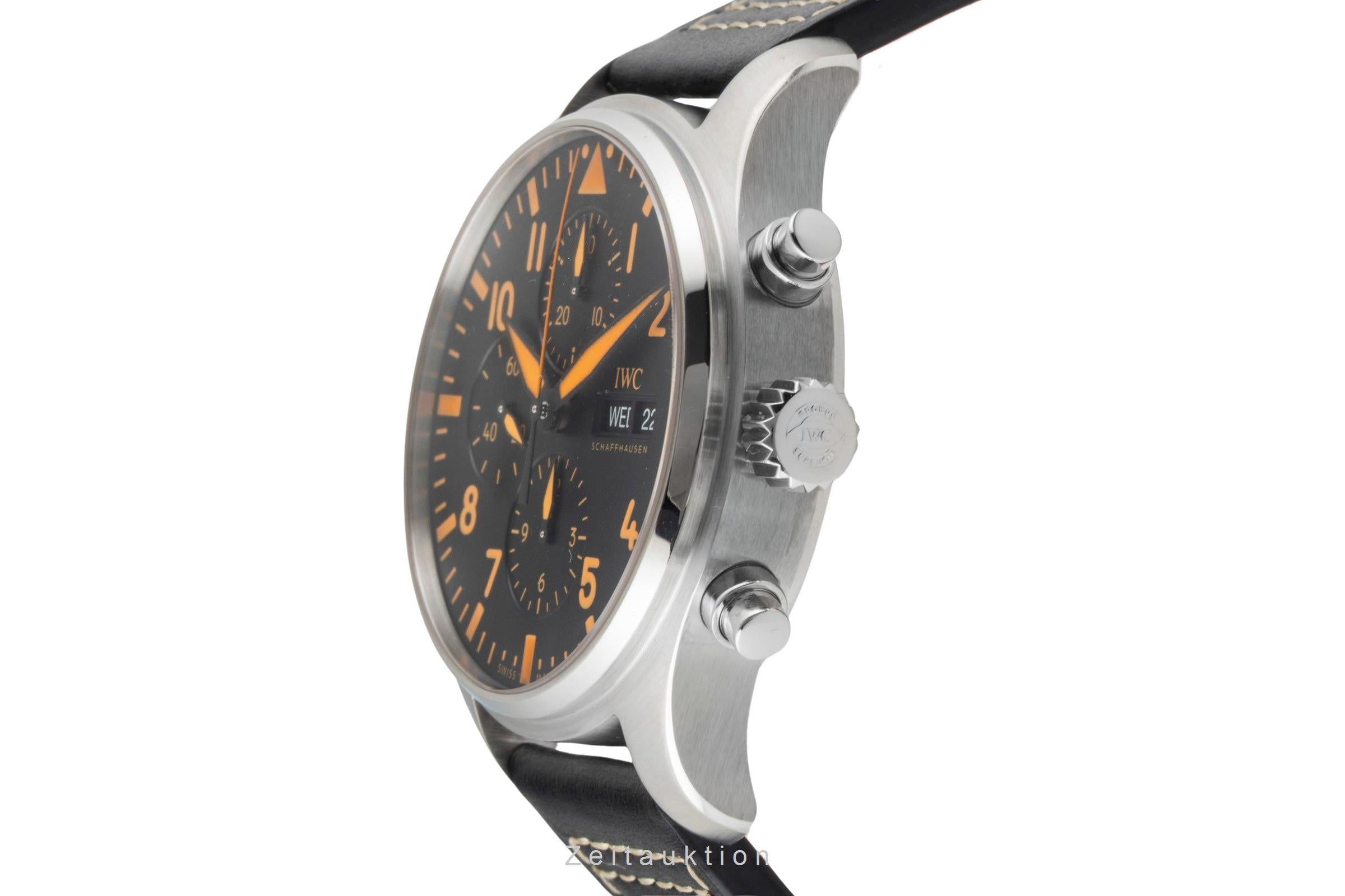 IWC Pilot "Orange Sandstorm" Chronograph Stahl Automatik Ref. IW377730 B&P 2021 [2601224]