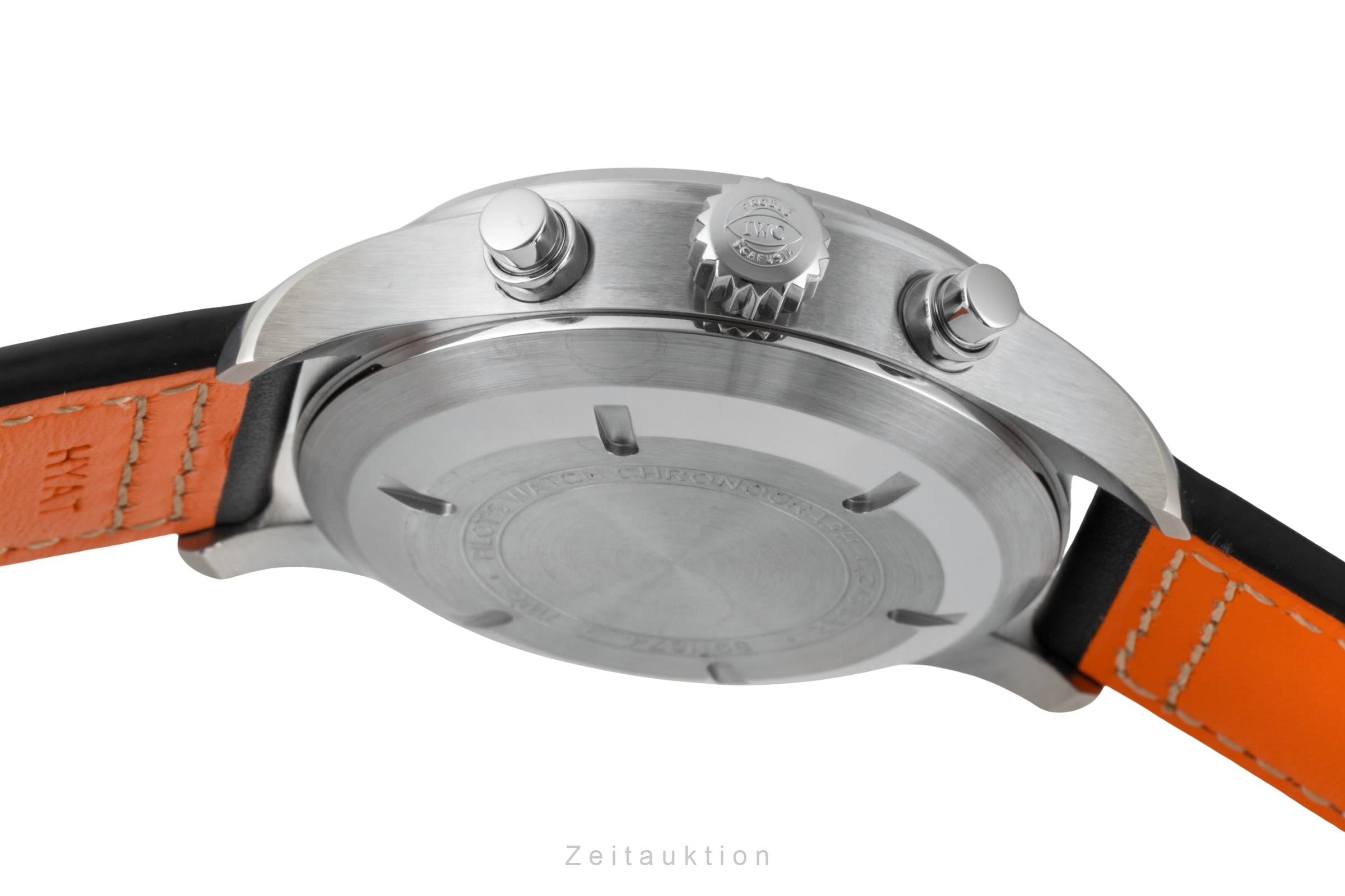 IWC Pilot "Orange Sandstorm" Chronograph Stahl Automatik Ref. IW377730 B&P 2021 [2601224]