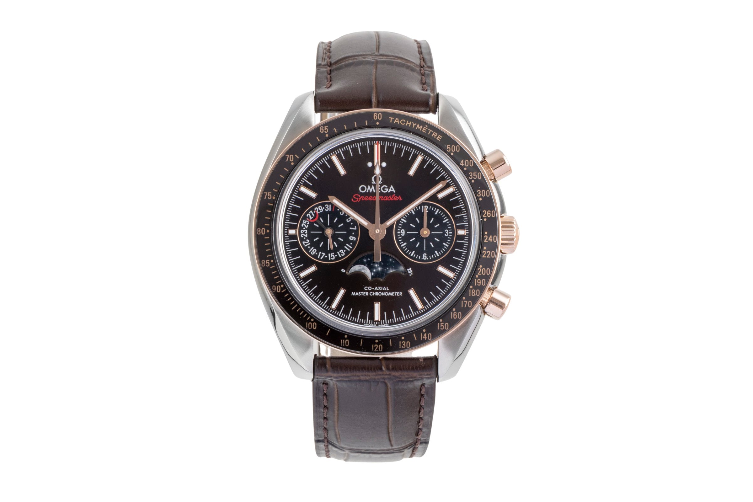 Omega Speedmaster chronographe acier / or  automatique montre pour hommes 304.23.44.52.13.001 LP: 17500EUR  [2601226]