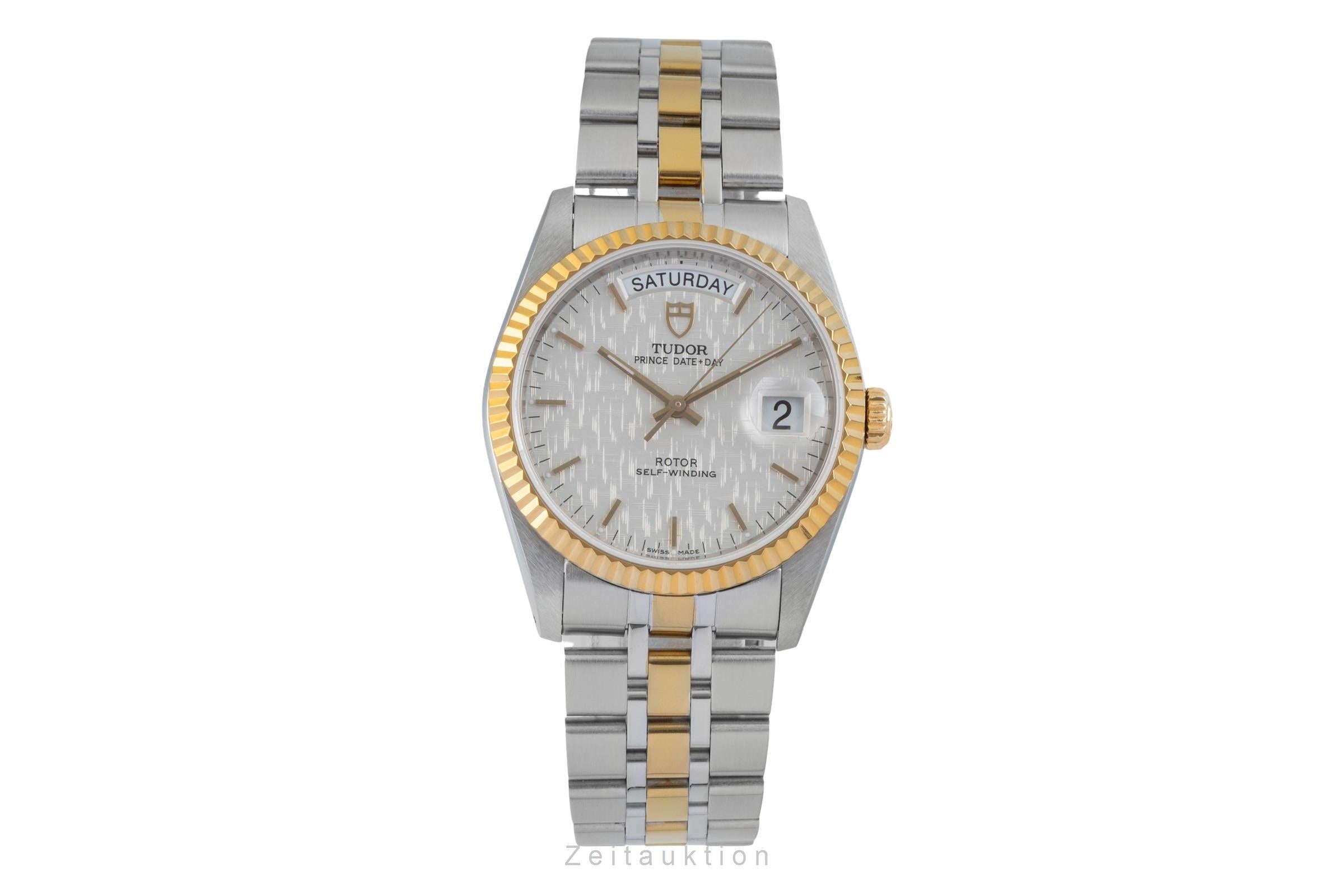 Tudor Oyster Prince Date Day Stahl Gold Automatik Herrenuhr Ref. 76213  [2601228]