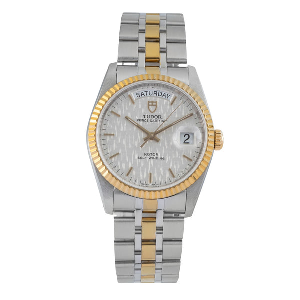Tudor Oyster Prince Date Day Stahl Gold Automatik Herrenuhr Ref. 76213  [2601228]