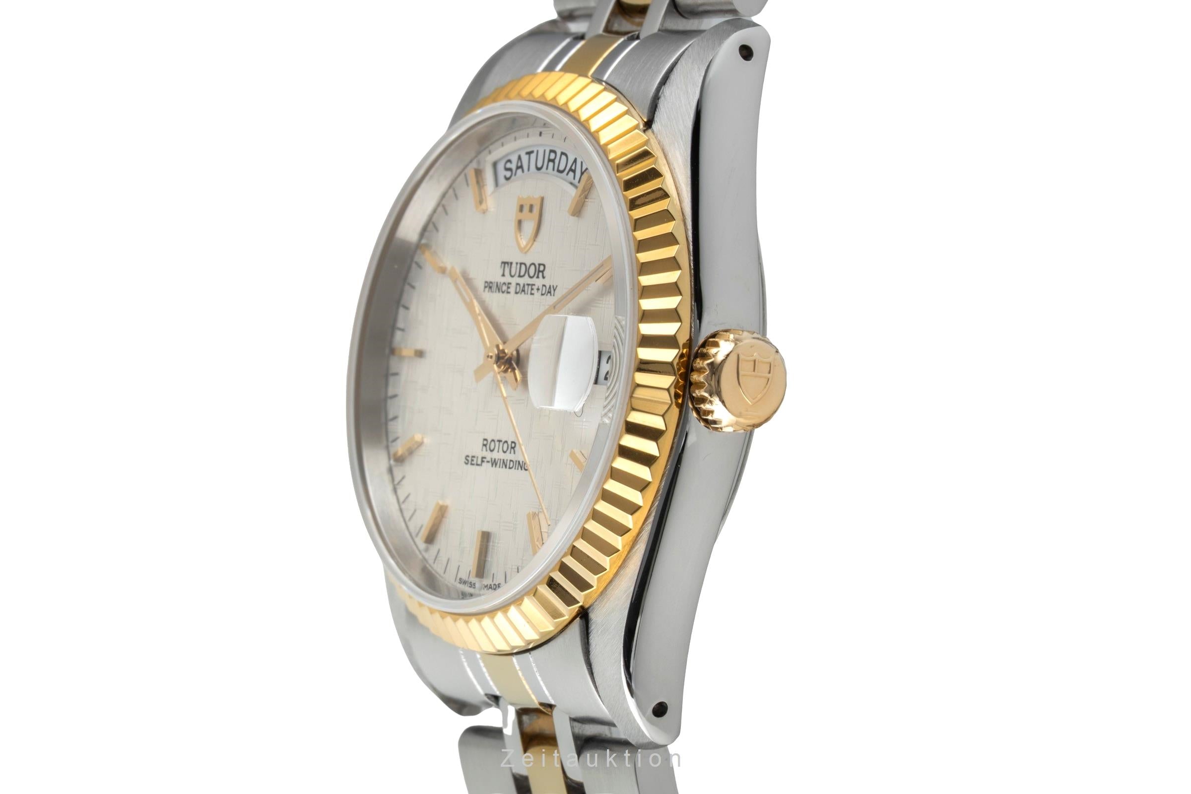 Tudor Oyster Prince Date Day Stahl Gold Automatik Herrenuhr Ref. 76213  [2601228]