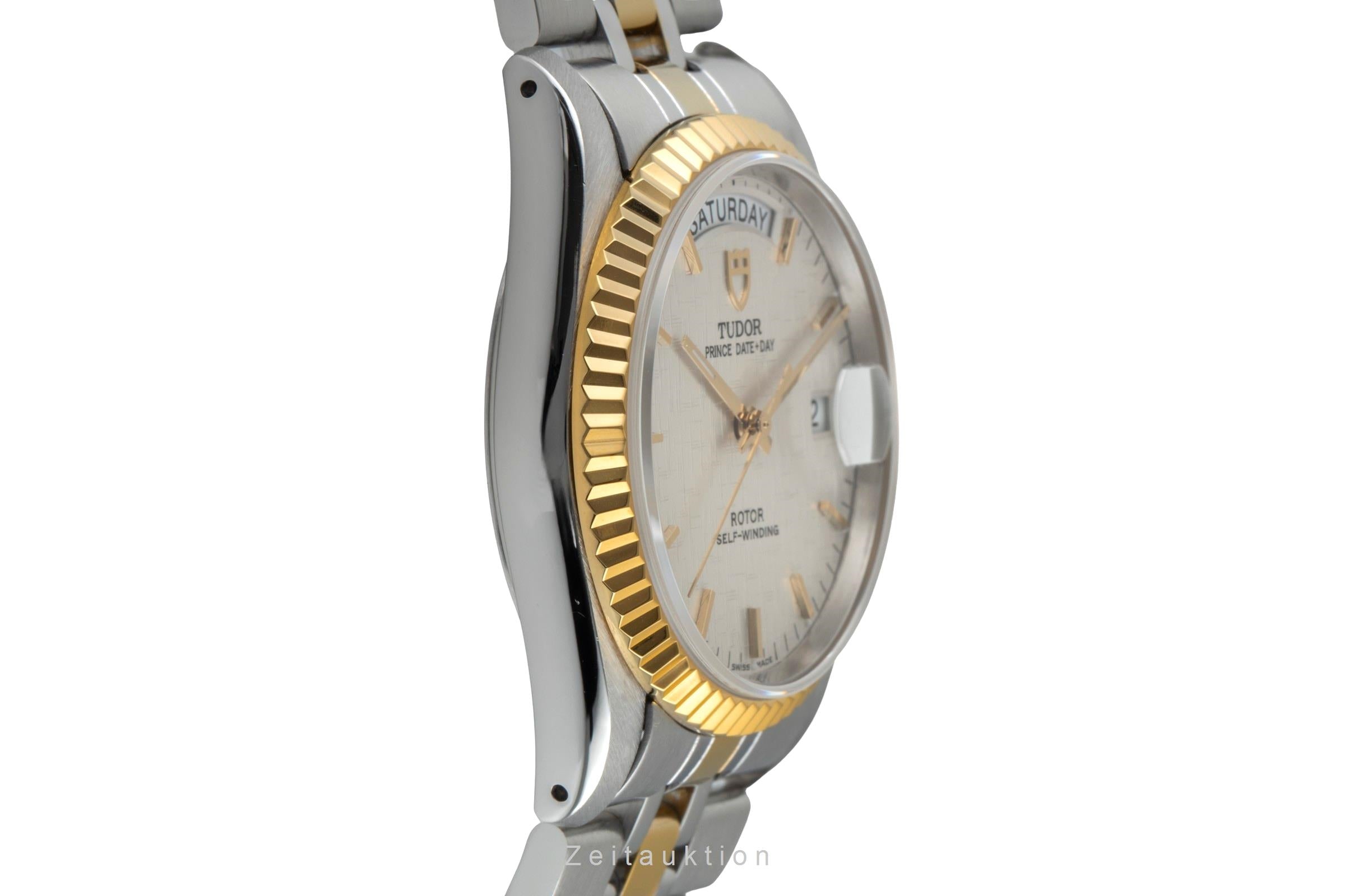 Tudor Oyster Prince Date Day Stahl Gold Automatik Herrenuhr Ref. 76213  [2601228]