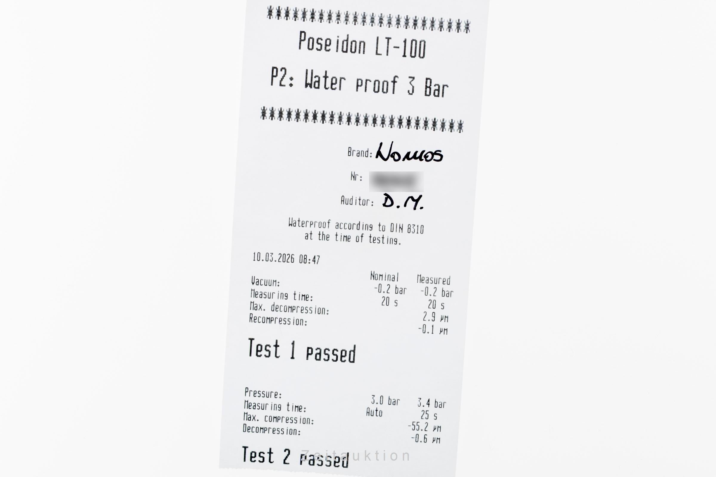 Nomos Orion acero cuerda manual reloj para caballeros 381  [2601239]