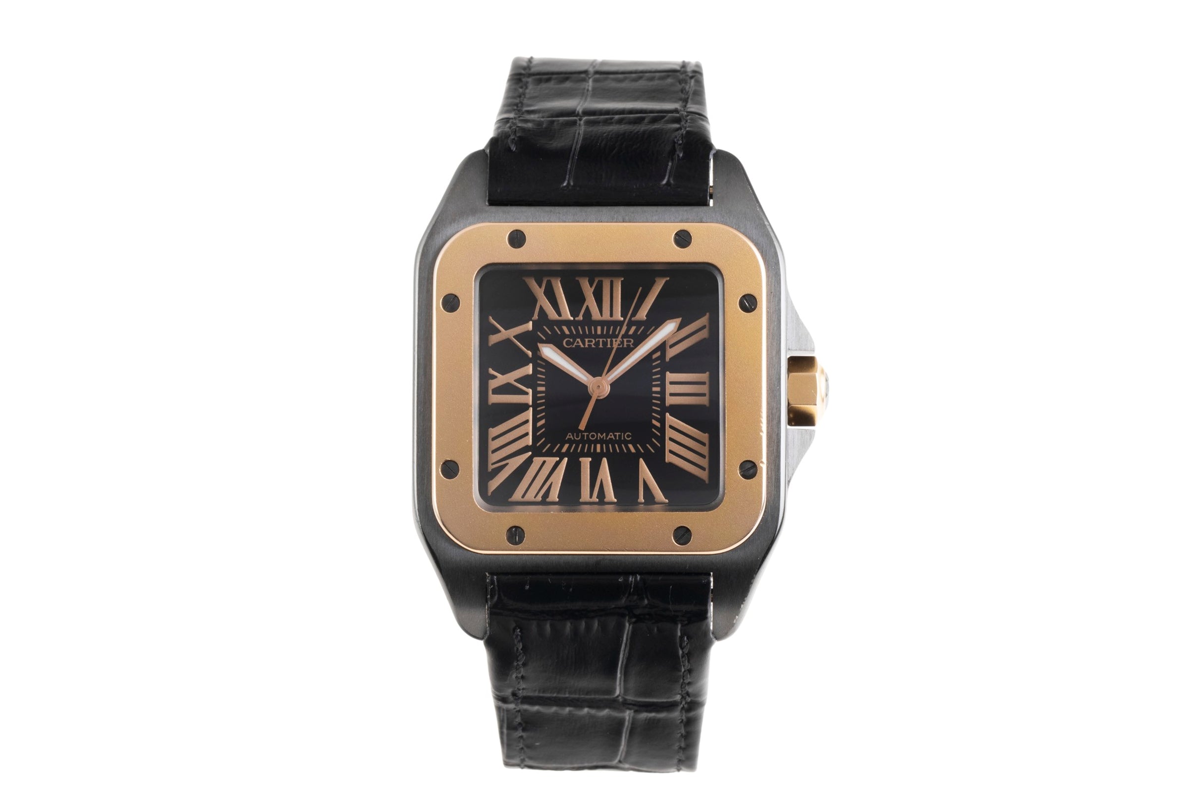 Cartier Santos 100 acero / oro automático reloj para caballeros W2020009  [2601246]