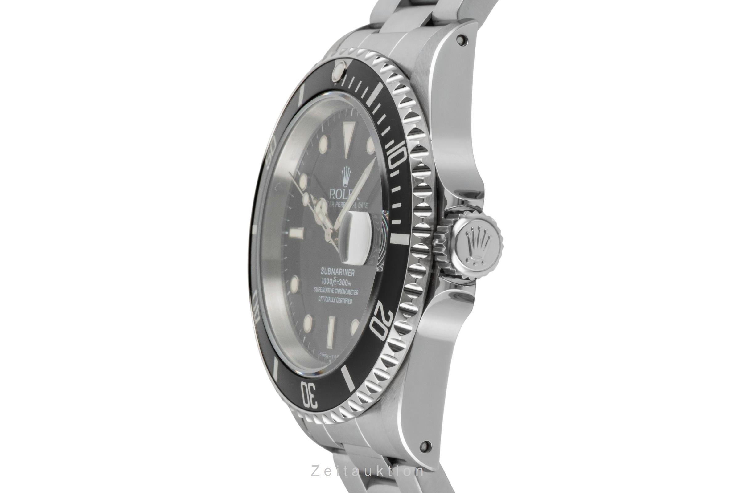 Rolex Submariner Date 40 Stahl Automatik Herrenuhr Ref. 16610 B&P 1996 [2601250]