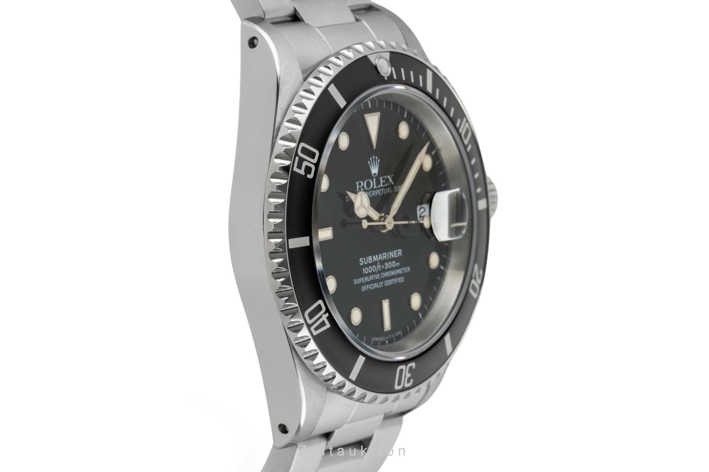 Rolex Submariner Date 40 Stahl Automatik Herrenuhr Ref. 16610 B&P 1996 [2601250]