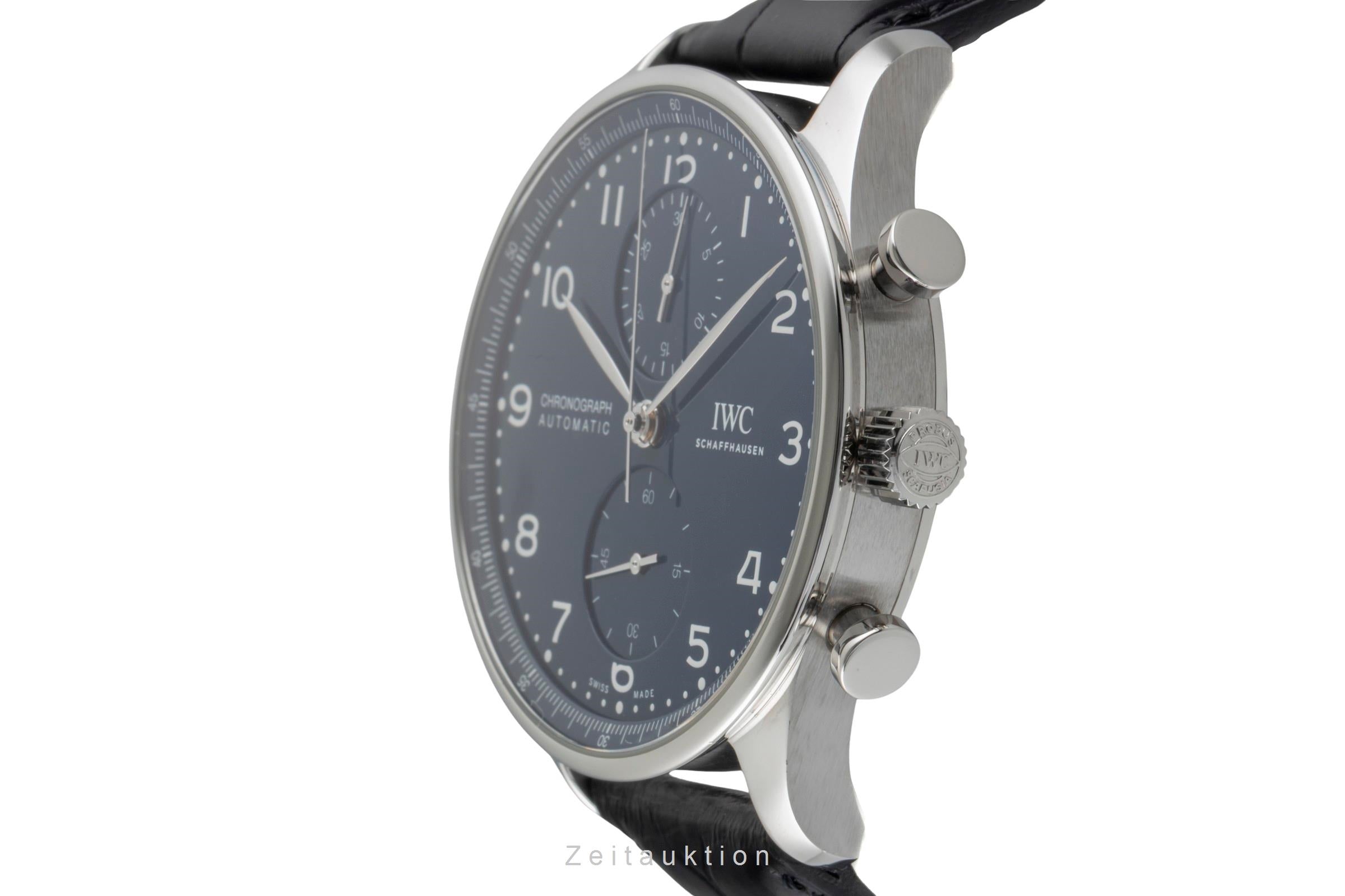 IWC Portugieser chronographe acier automatique montre pour hommes IW371601 LP: 9100EUR Limited  [2601252]