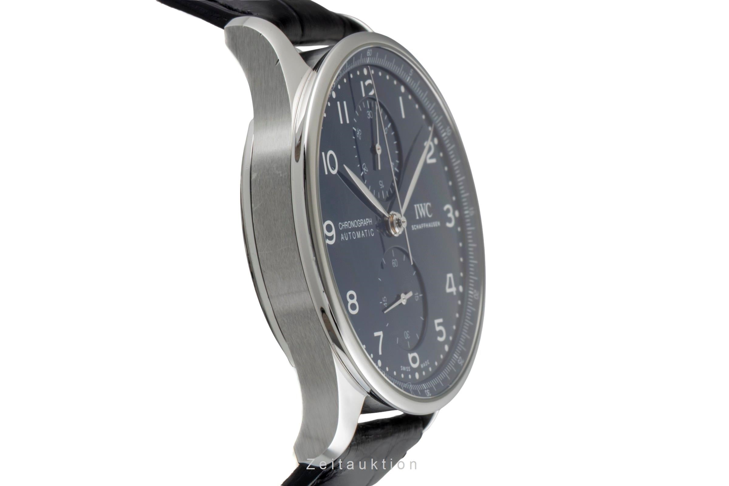 IWC Portugieser chronographe acier automatique montre pour hommes IW371601 LP: 9100EUR Limited  [2601252]