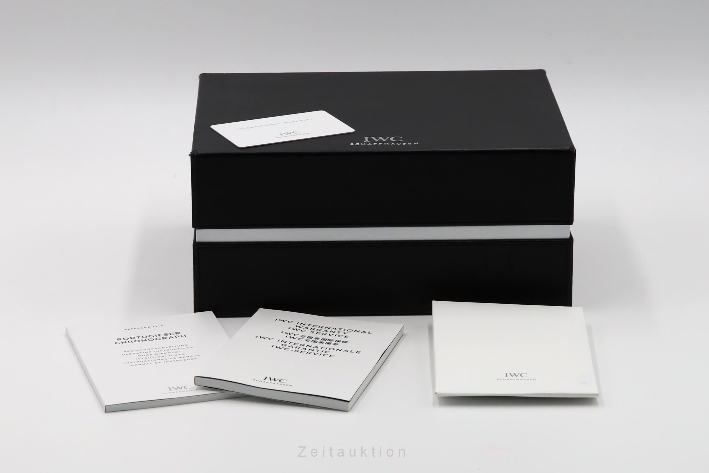 IWC Portugieser chronographe acier automatique montre pour hommes IW371601 LP: 9100EUR Limited  [2601252]