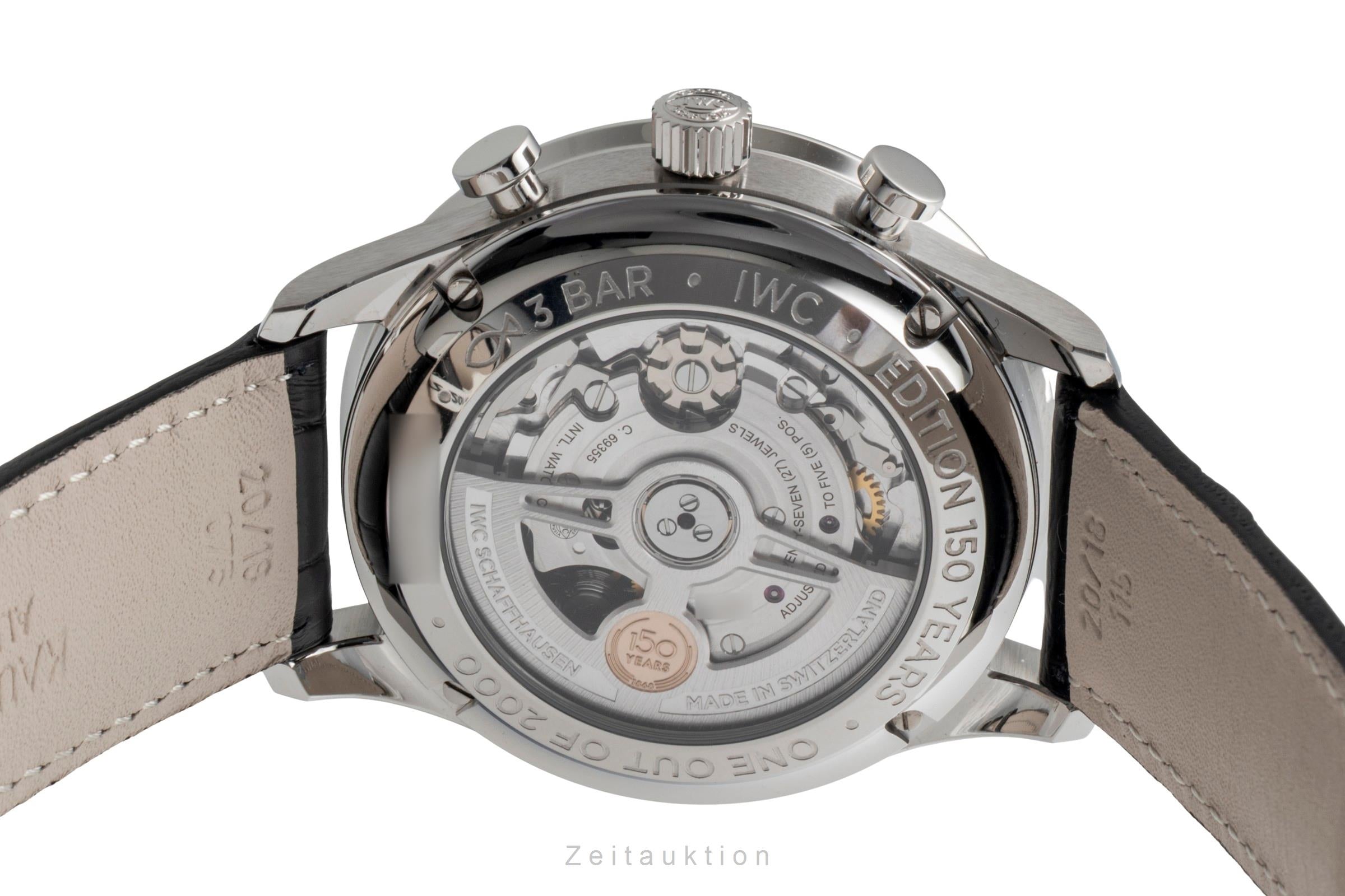 IWC Portugieser chronographe acier automatique montre pour hommes IW371601 LP: 9100EUR Limited  [2601252]