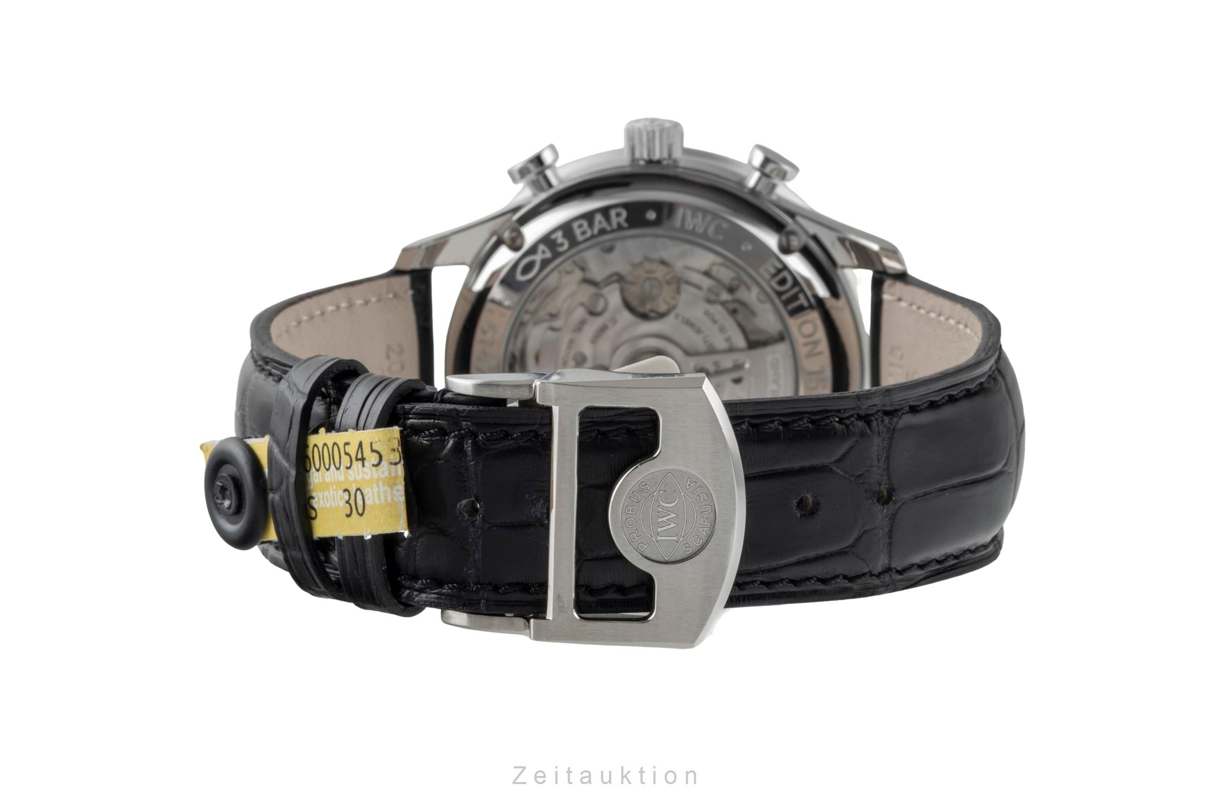 IWC Portugieser chronographe acier automatique montre pour hommes IW371601 LP: 9100EUR Limited  [2601252]