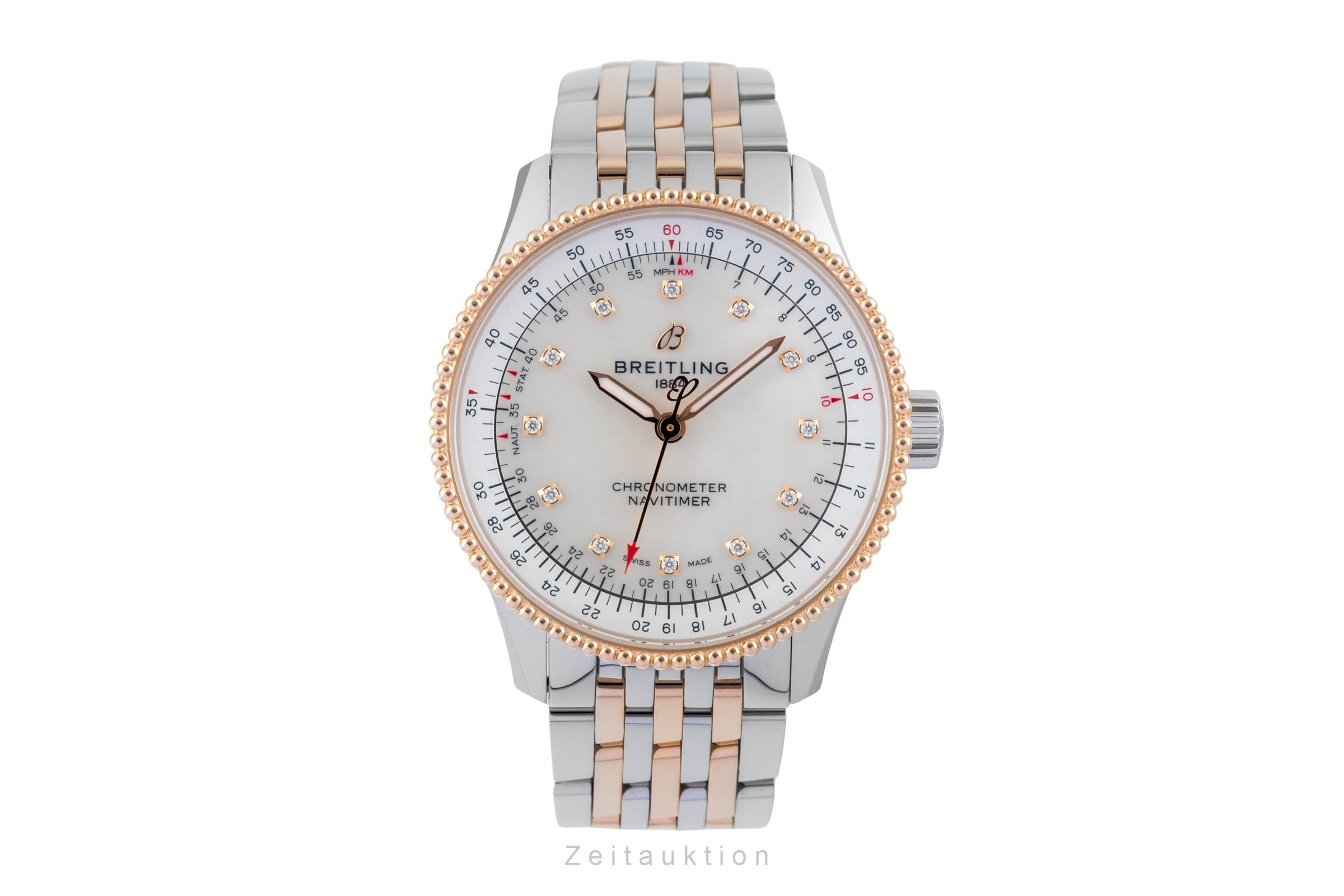 Breitling Navitimer steel / gold automatic women's watch U17395  [2601253]