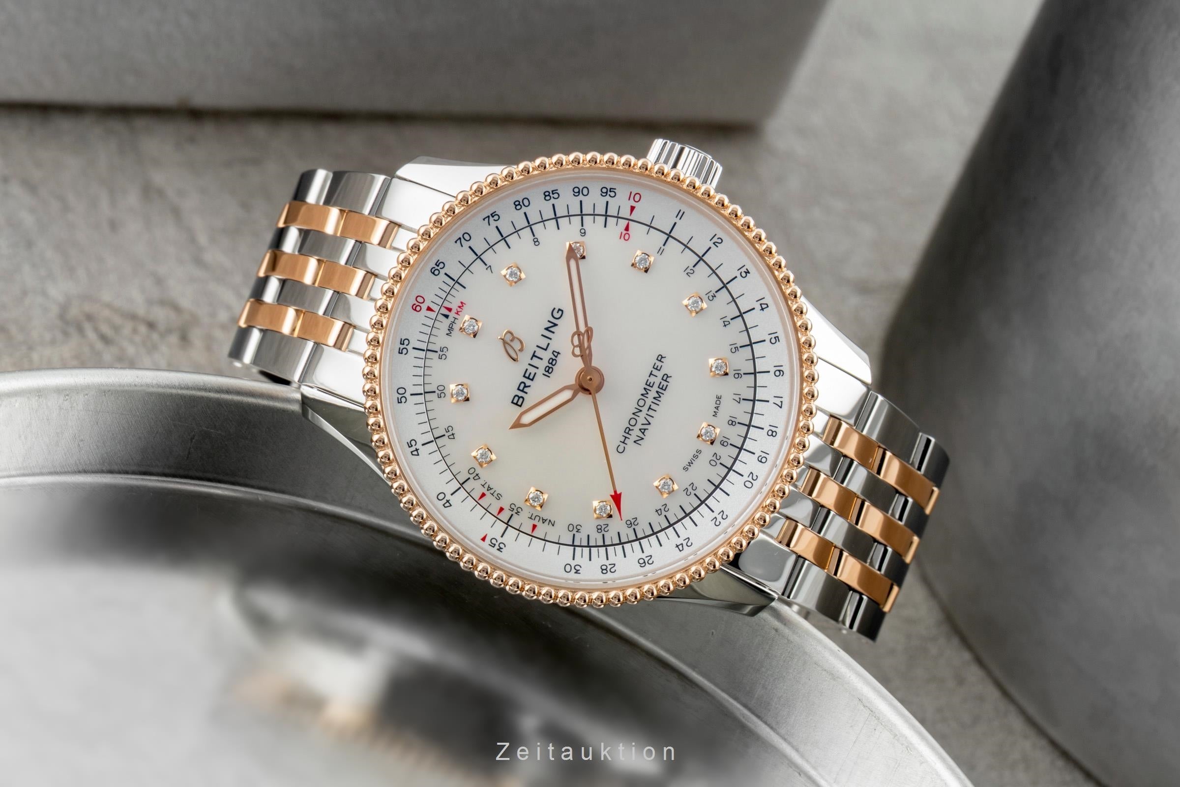 Breitling Navitimer steel / gold automatic women's watch U17395  [2601253]