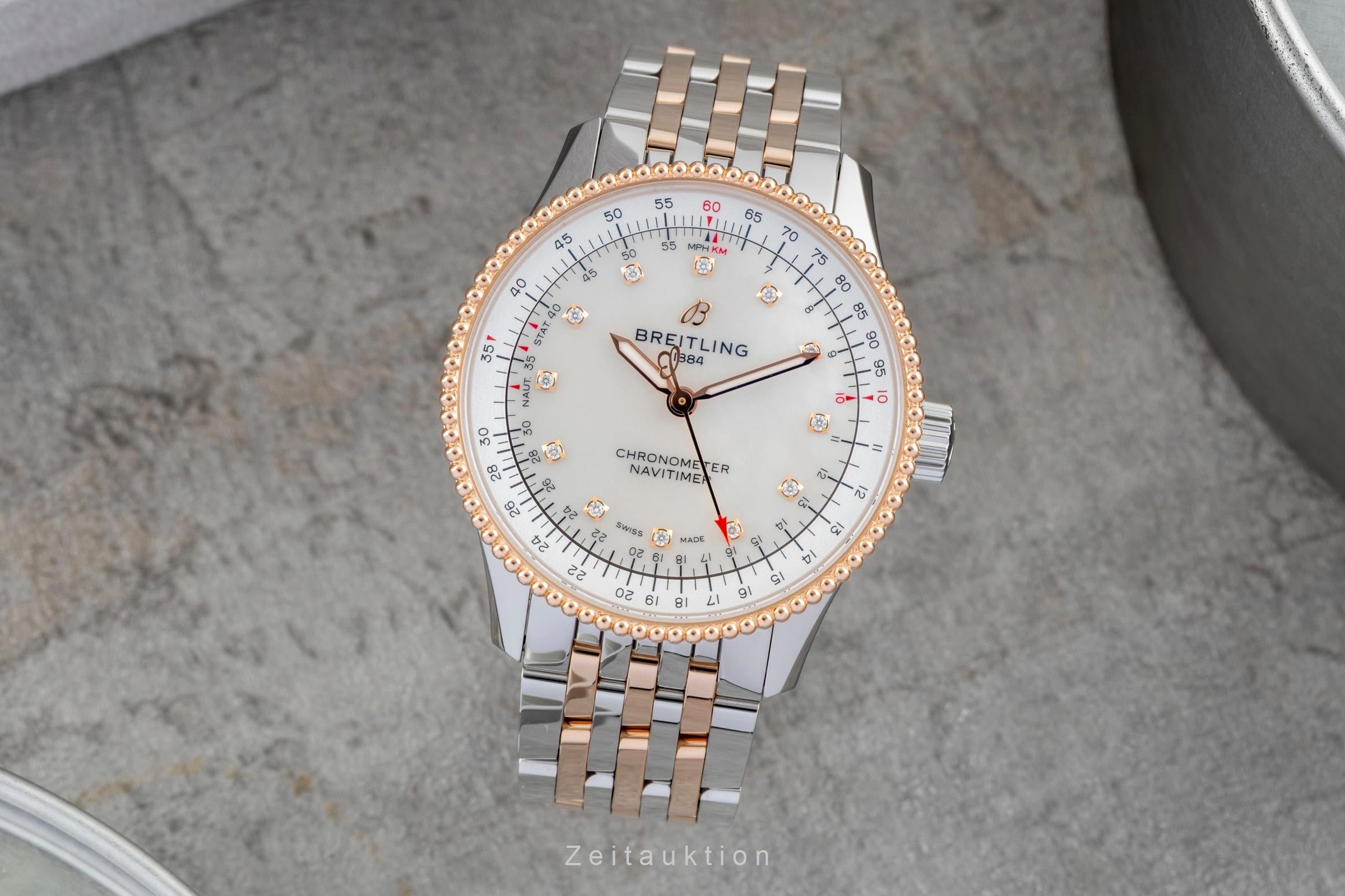 Breitling Navitimer steel / gold automatic women's watch U17395  [2601253]