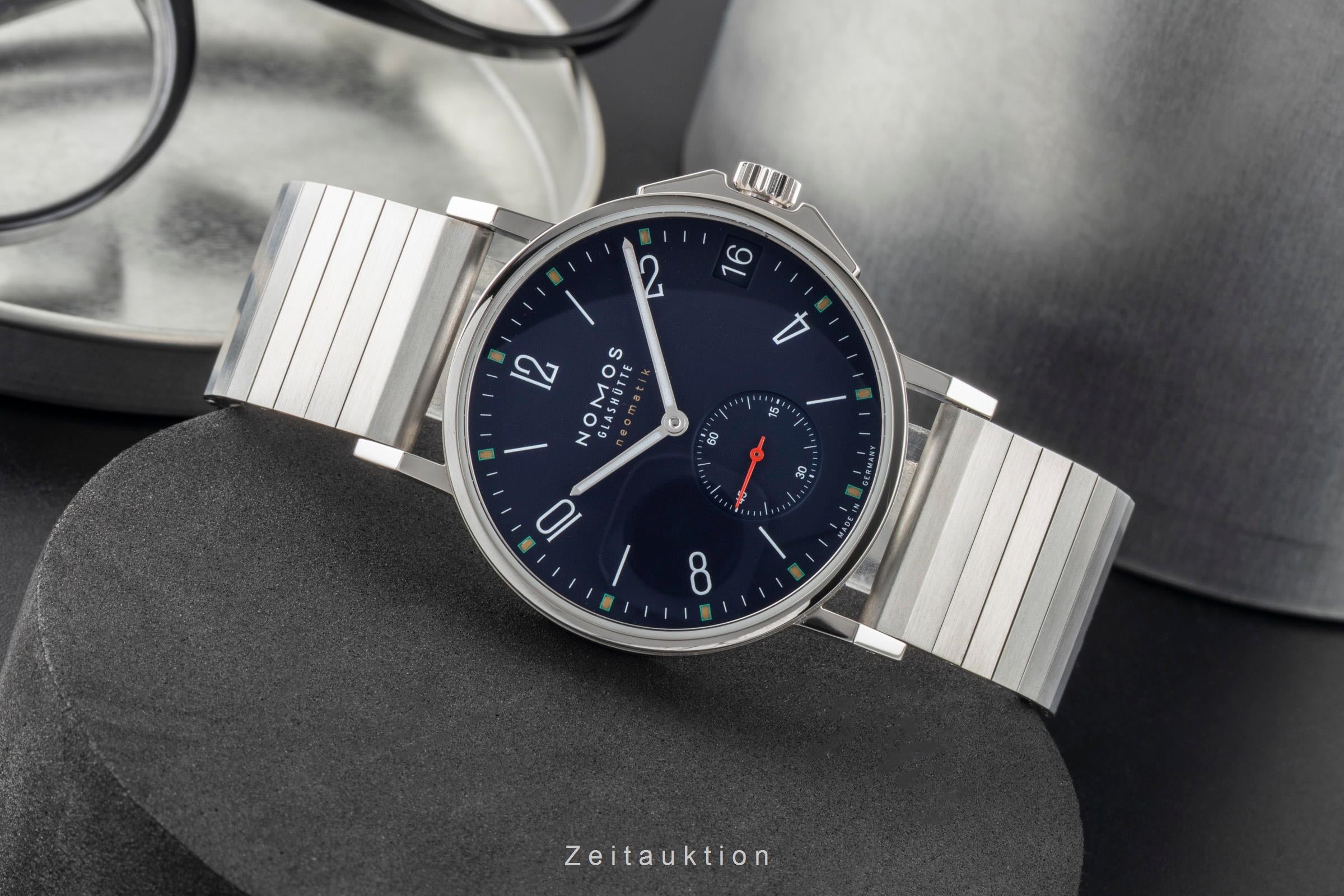 Nomos Ahoi acier automatique montre pour hommes 528 LP: 4300EUR  [2601259]