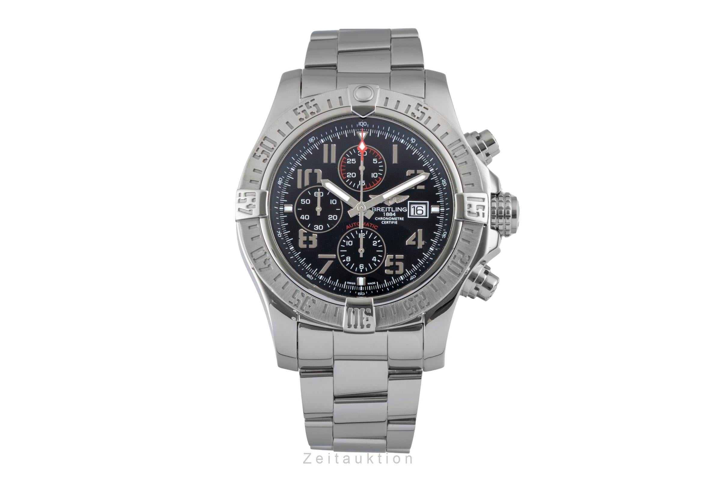 BREITLING AVENGER テーブルクロック Breitling Super Avenger II chronograph steel automatic Kal. B13
