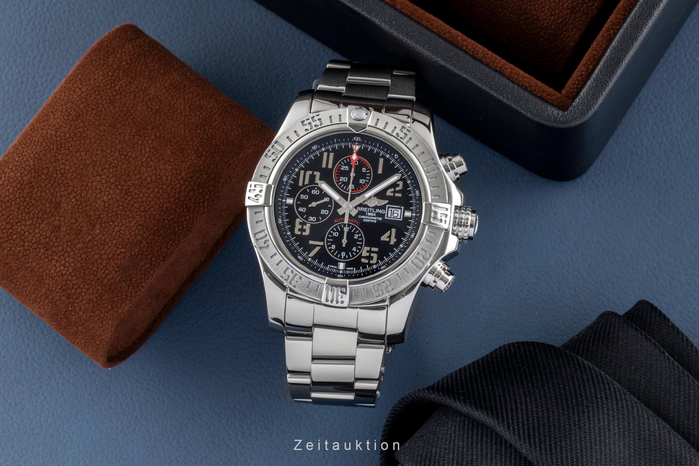 Breitling Super Avenger II chronograph steel automatic Kal. B13