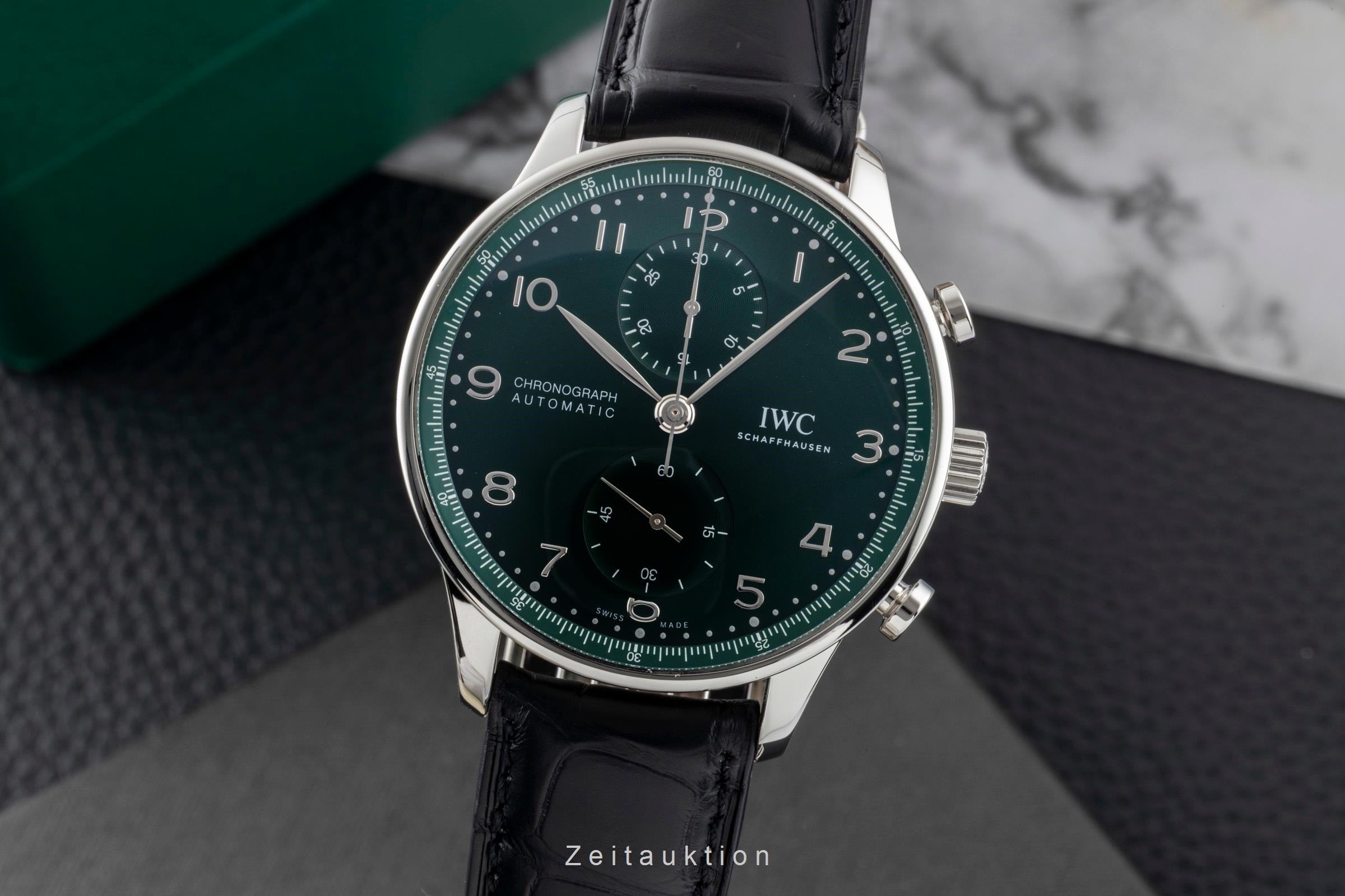 IWC Portugieser acero automático reloj para caballeros IW371615 LP: 9100EUR  [2601269]