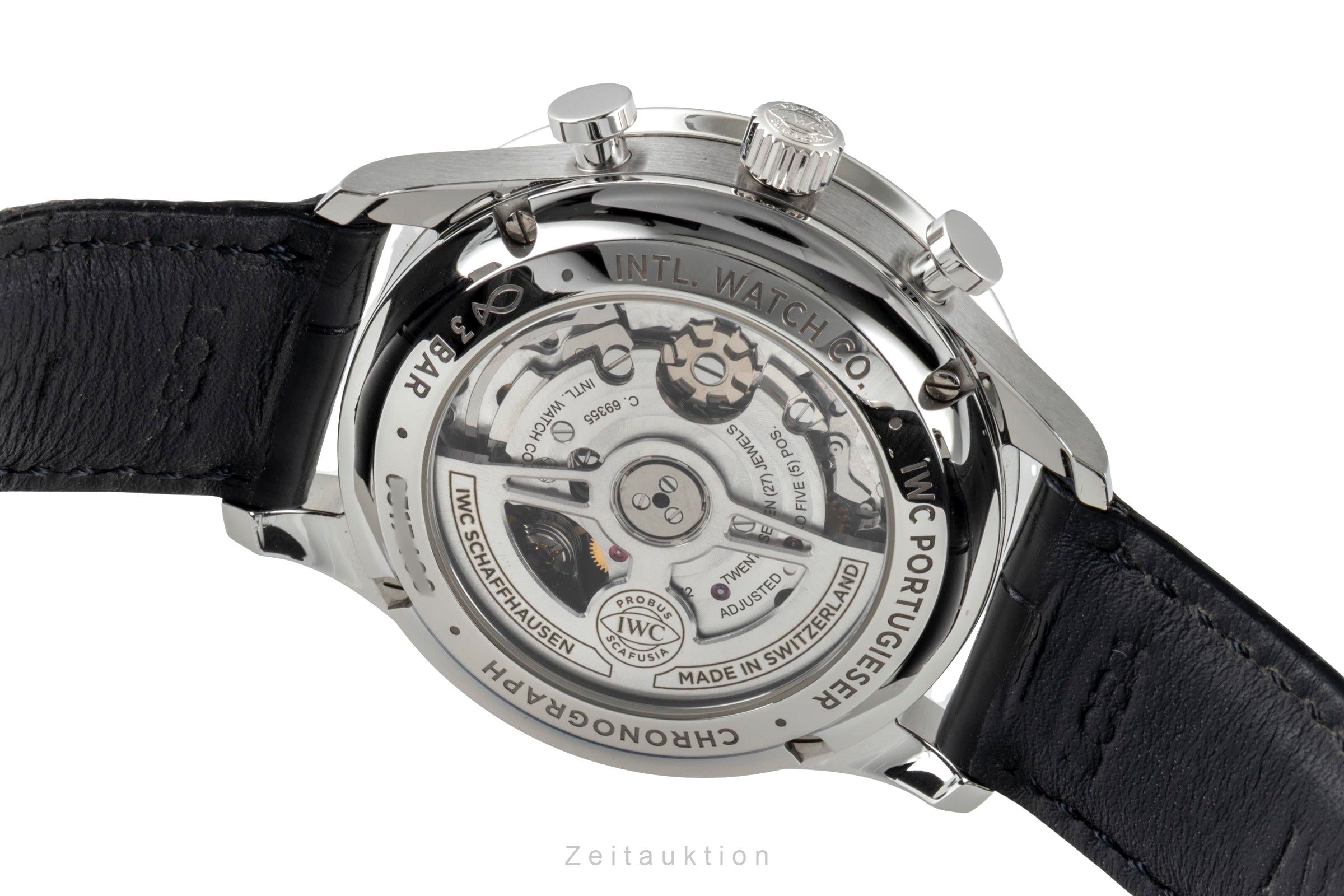 IWC Portugieser Chronograph Red Dial Stahl Automatik Herrenuhr Ref. IW371616 [2601270]