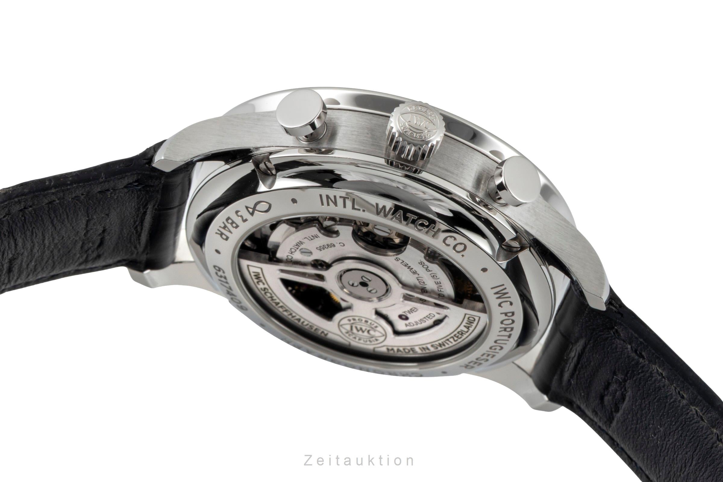 IWC Portugieser Chronograph Red Dial Stahl Automatik Herrenuhr Ref. IW371616 [2601270]